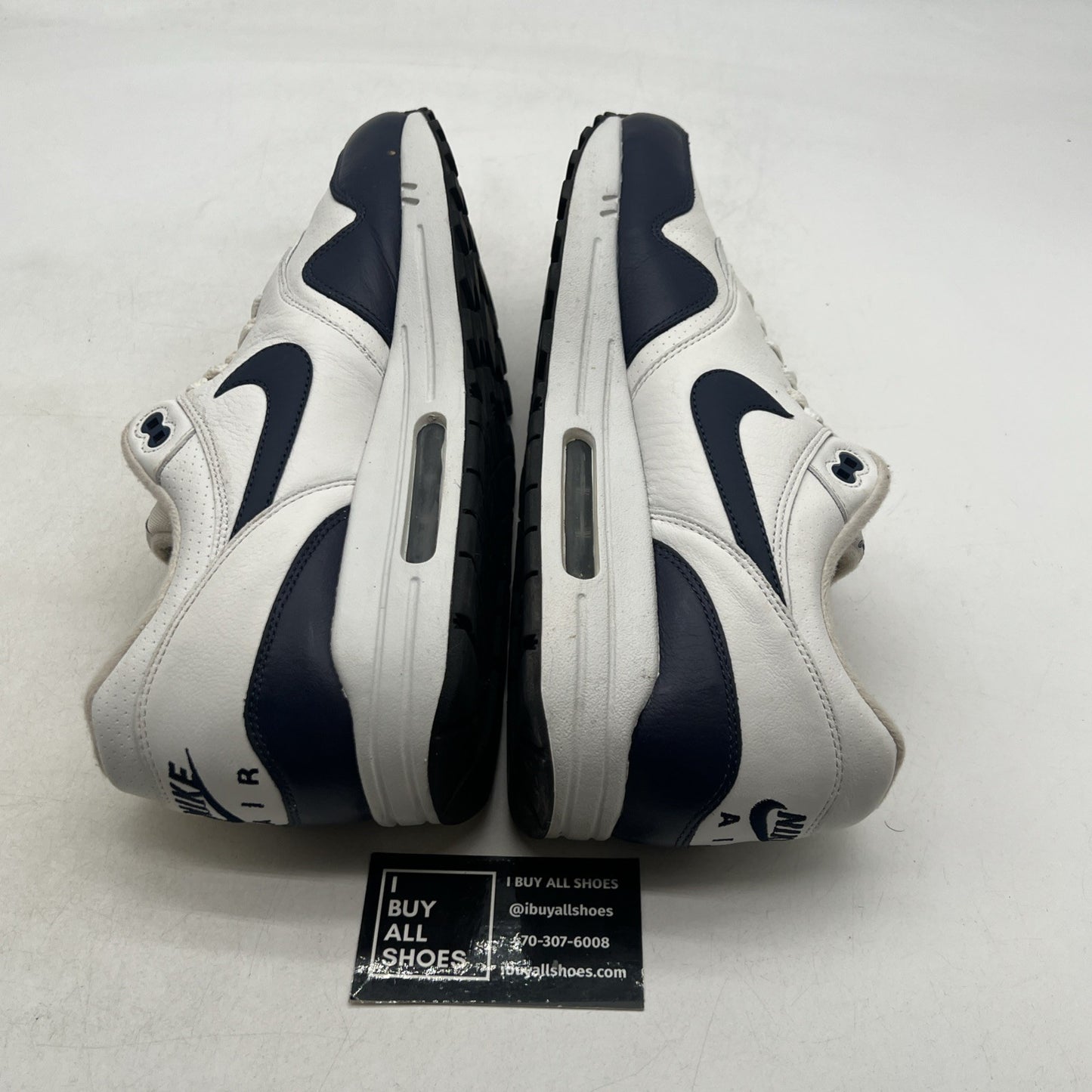 Size 13 - Nike Air Max 1 Leather Midnight Navy (654466-101)