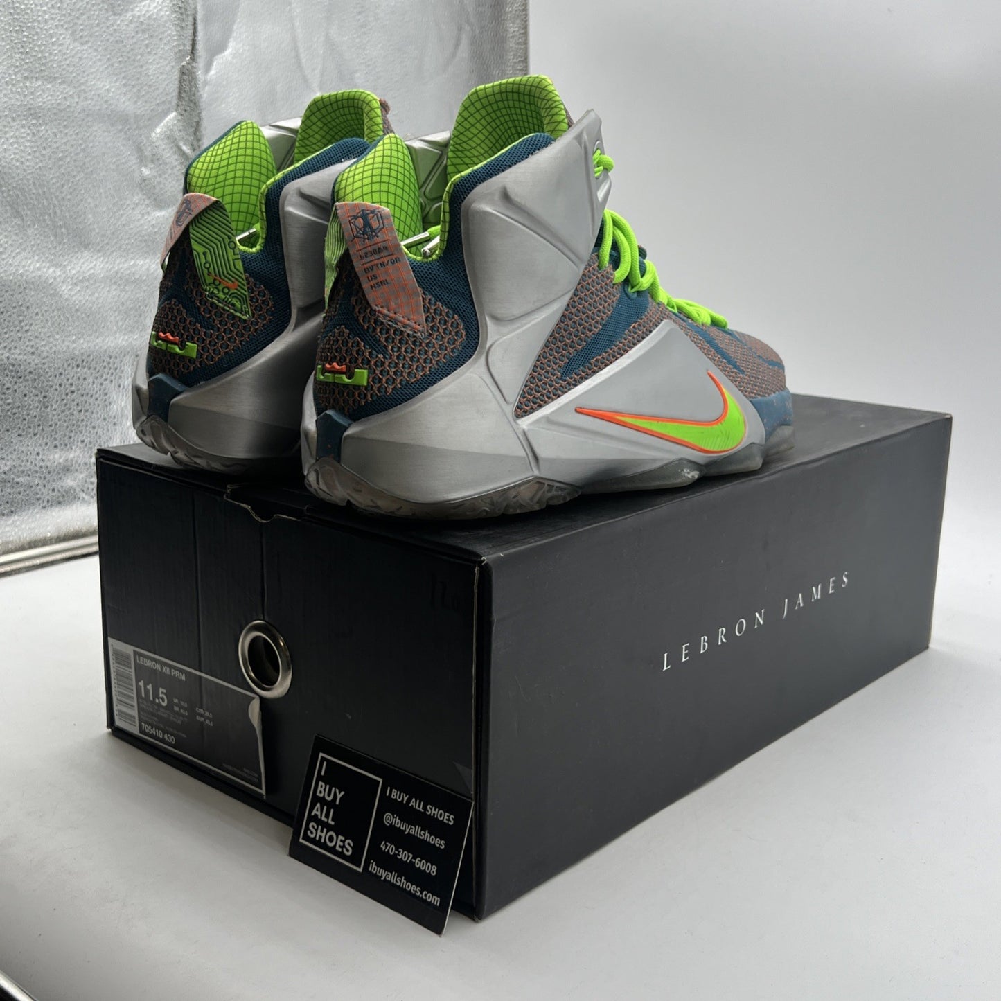 Size 11.5 - Nike LeBron 12 Trillion Dollar Man (705410-430)