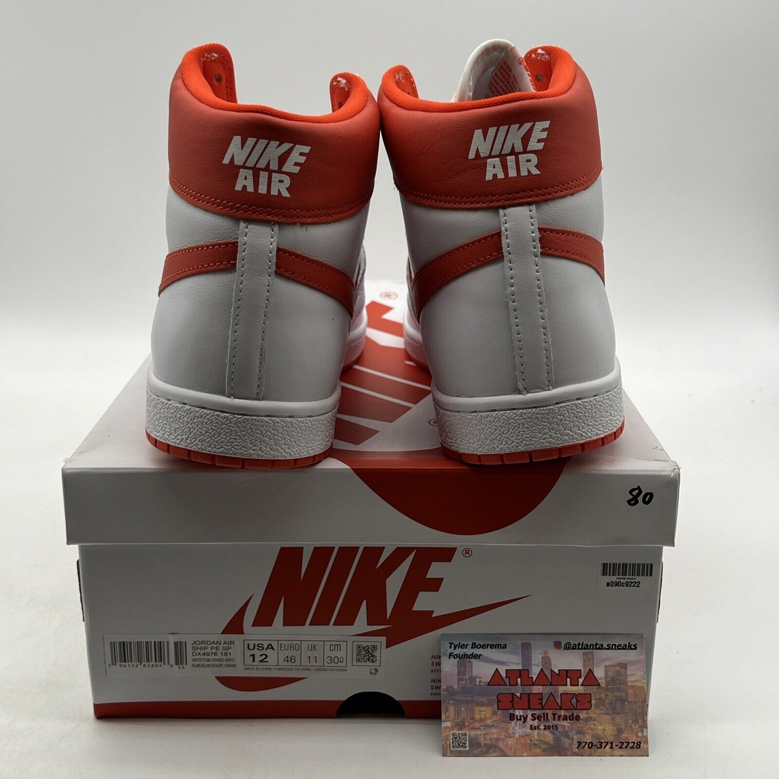 Size 12 - Nike Air Ship White Team Orange (DX4976-181)