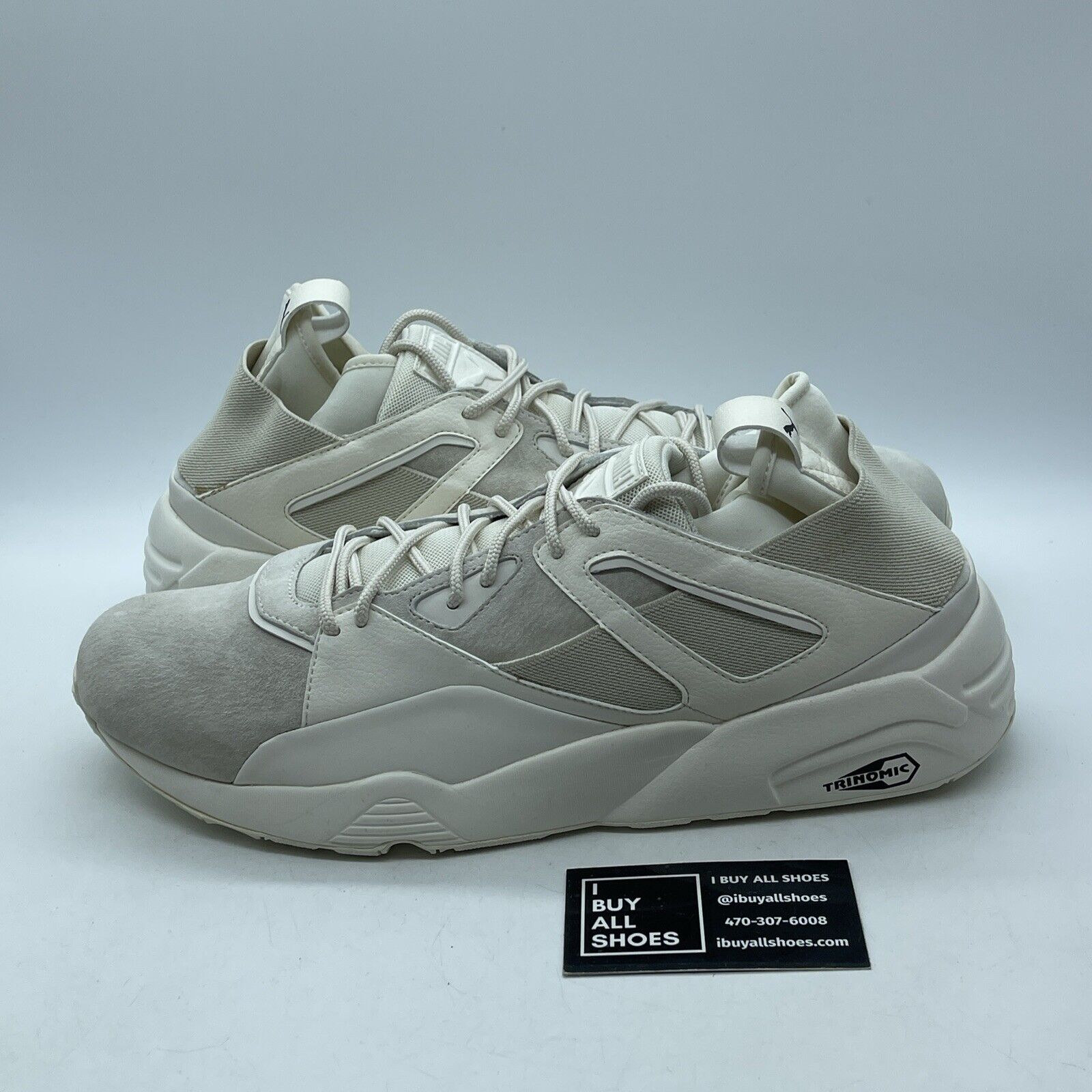 Size 13 - Puma Blaze of Glory Sock Brown Tan Black Suede Leather (362028-02)