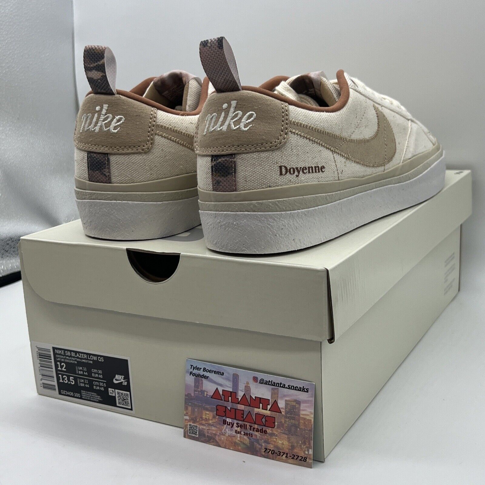 Size 12 - Nike SB Blazer Low x Doyenne Beige 2023 White Brand New OG All