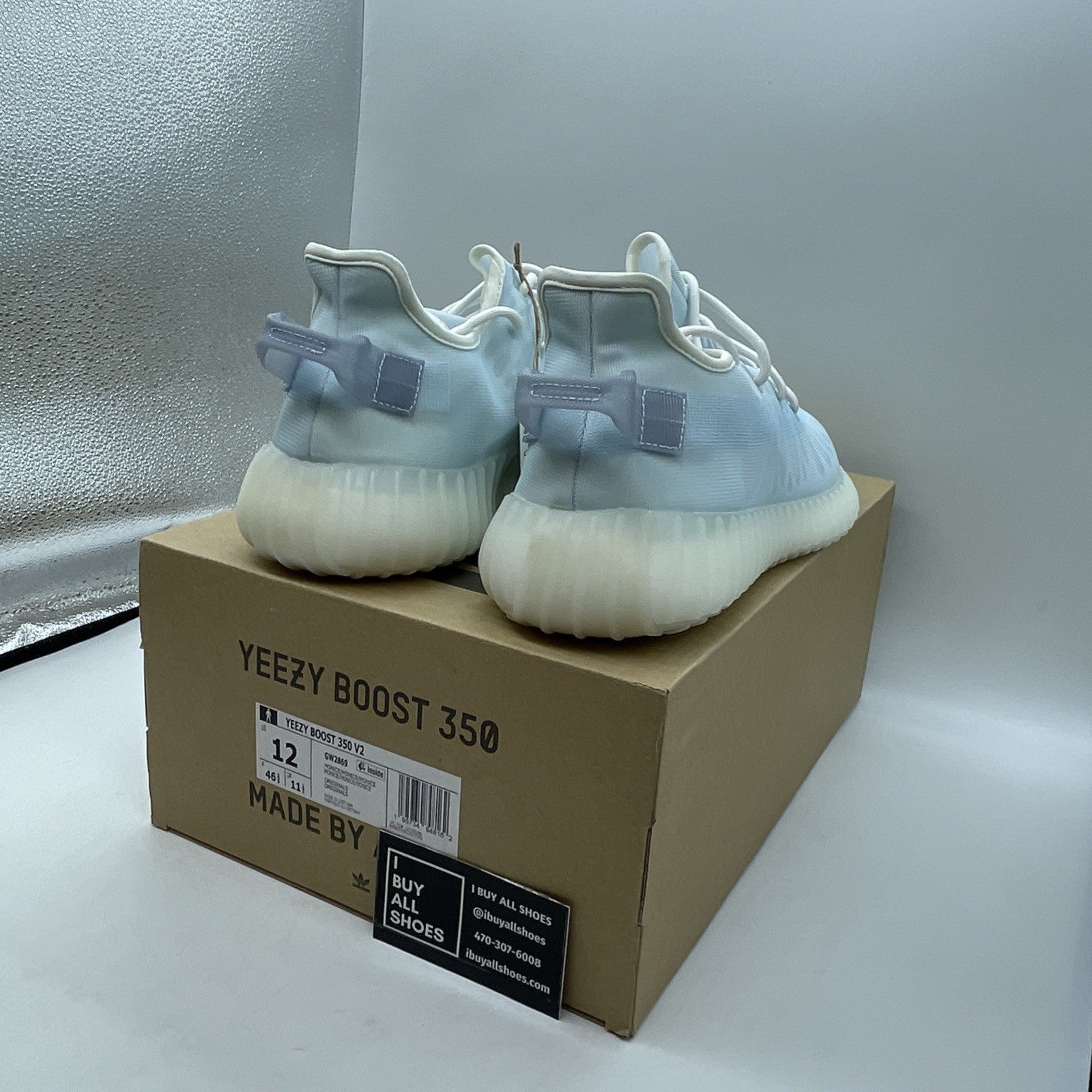 Size 12 - adidas Yeezy Boost 350 V2 Mono Ice (GW2869)