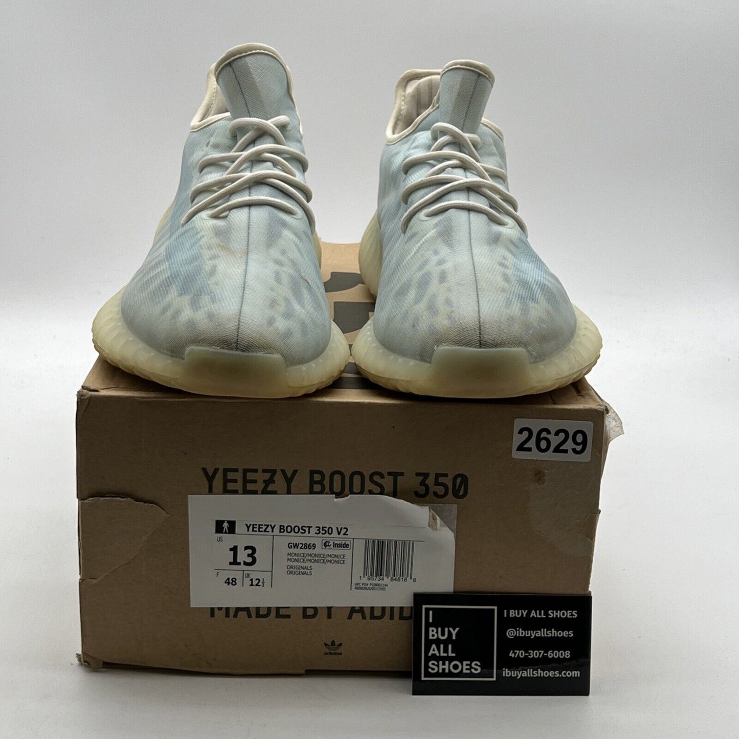 Size 13 - adidas Yeezy Boost 350 V2 Mono Ice (GW2869)