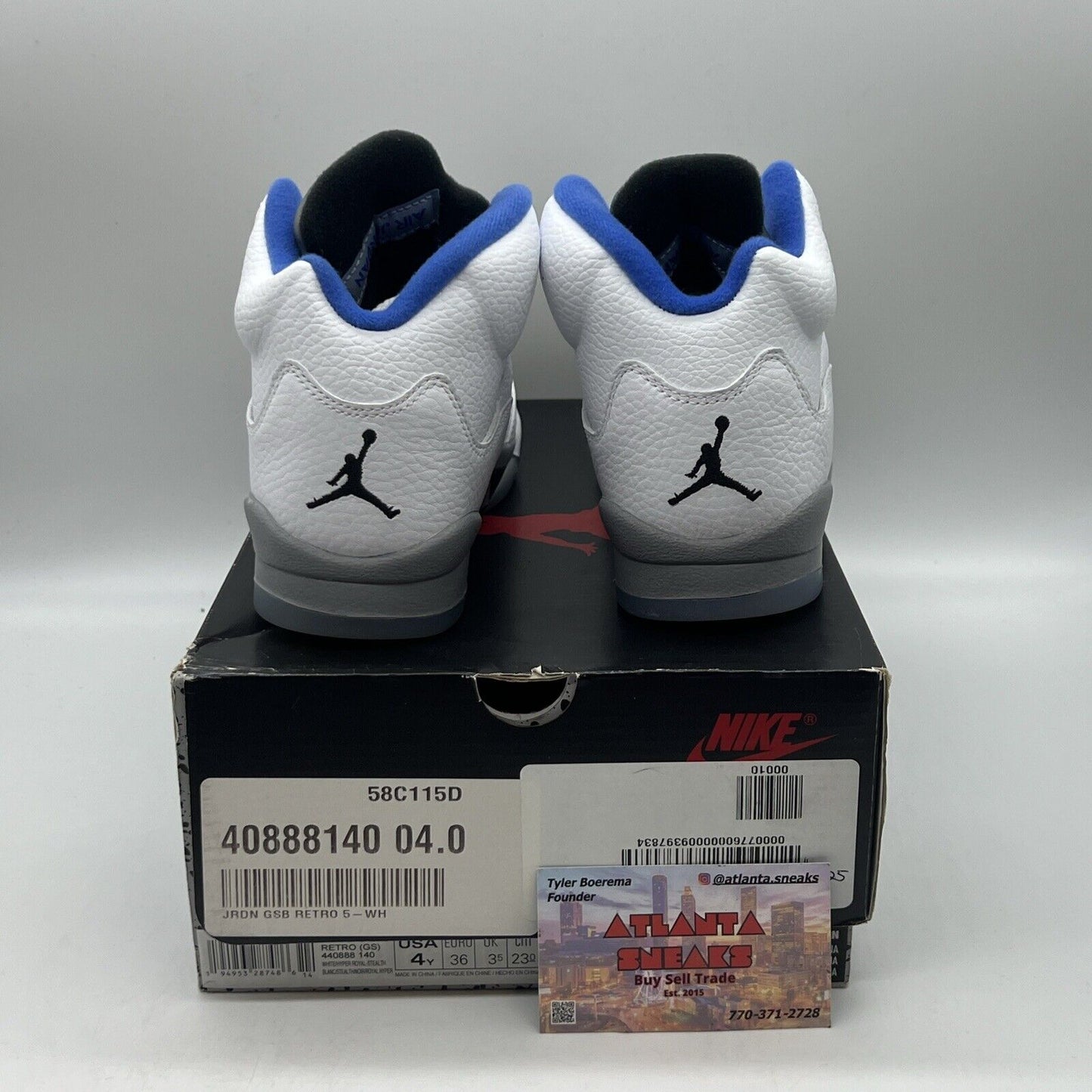 Size 4Y - Jordan 5 Retro Stealth 2.0 2021 Brand New Og All