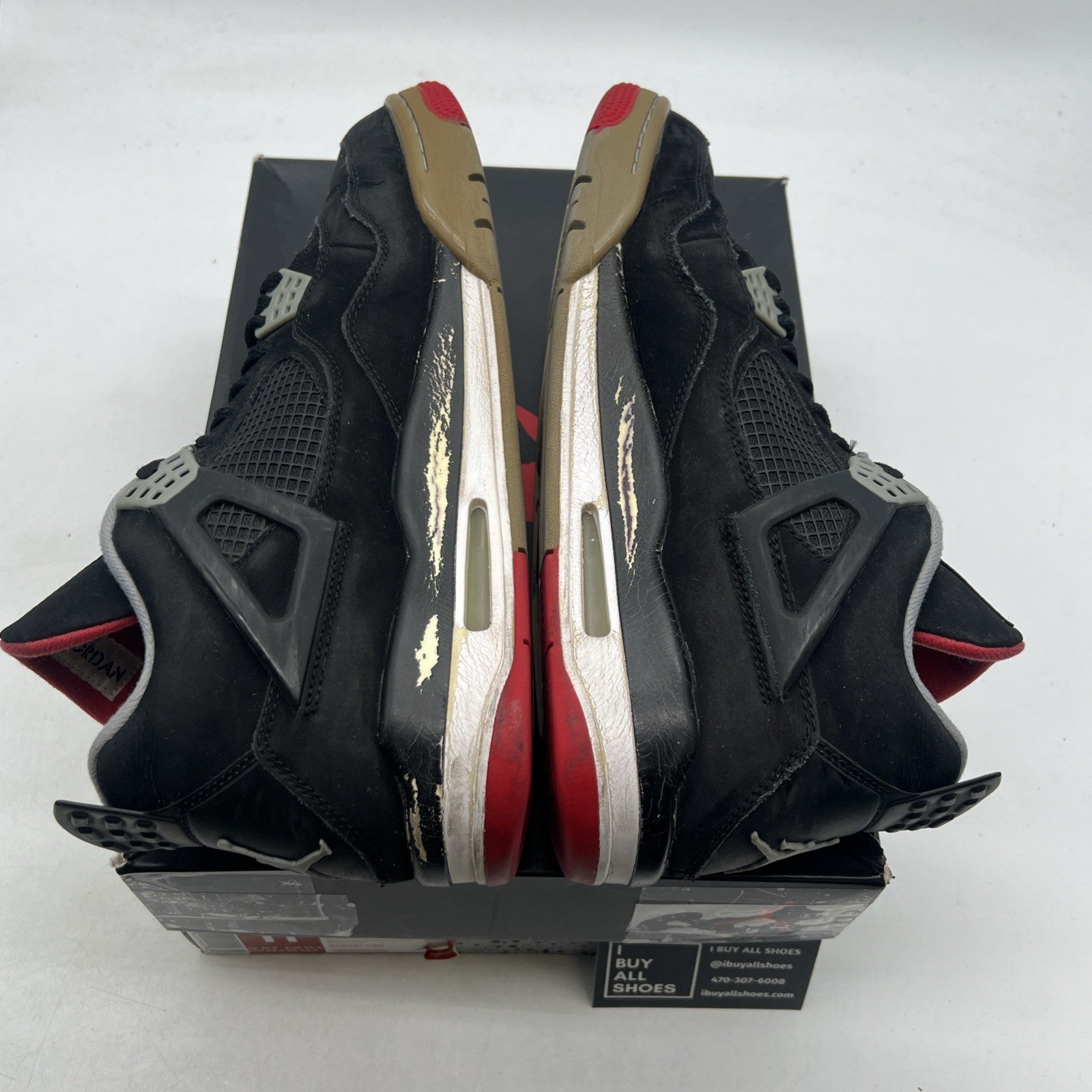 Size 11.5 - Air Jordan 4 Retro bred release 2012 (308497-089)