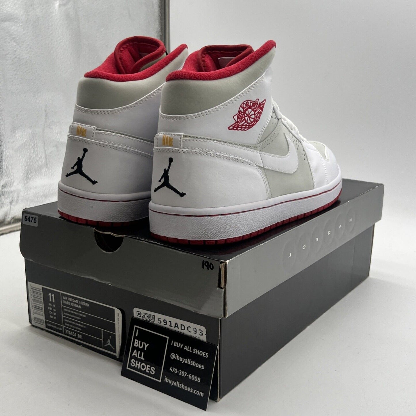 Size 11 - Air Jordan 1 Retro 2009 Hare (374454-011)