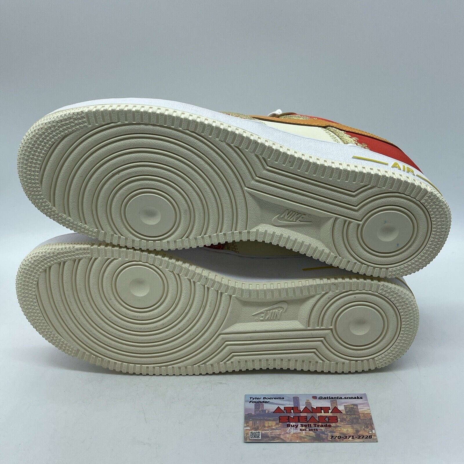 Size 11 - Nike Air Force 1 '07 LV8 Little Accra Yellow Red White (DV4463-600)