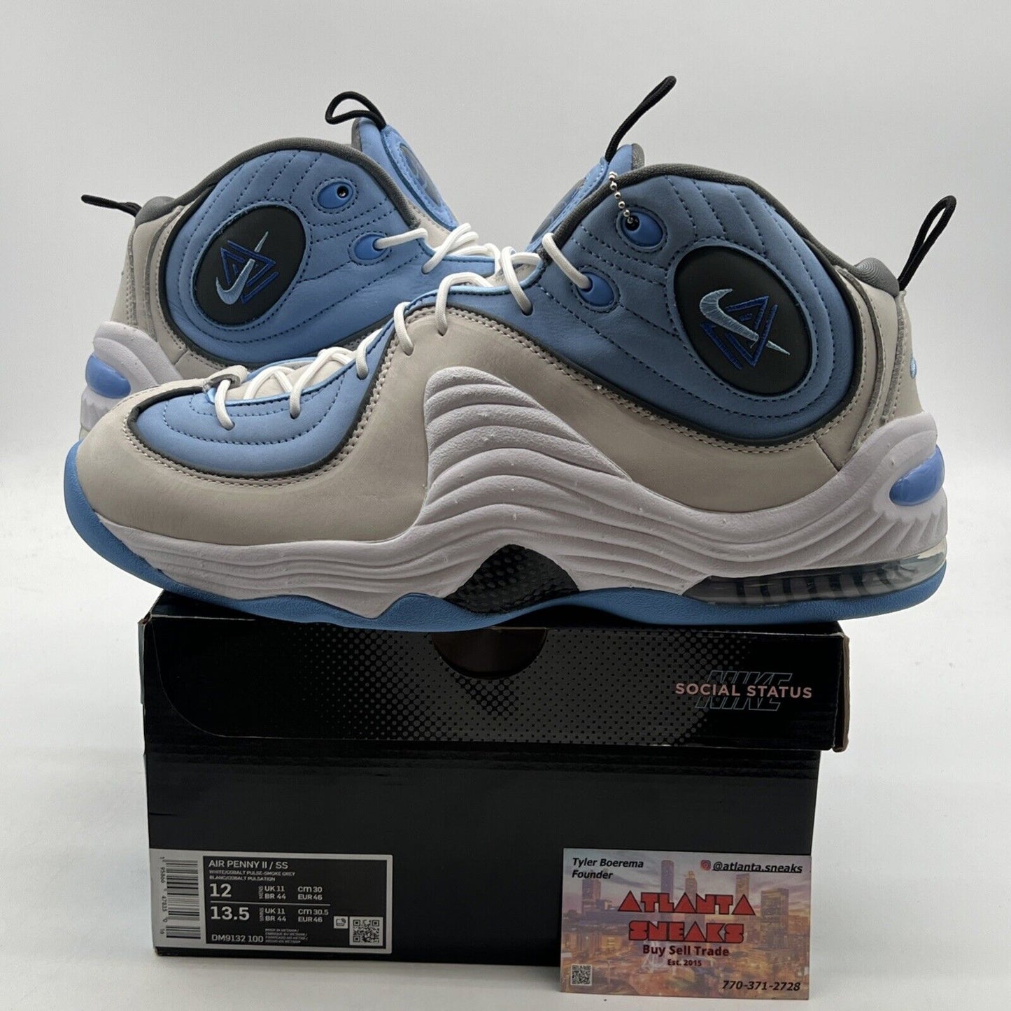 Size 12 - Nike Social Status x Air Penny 2 Playground University Blue DM9132-100