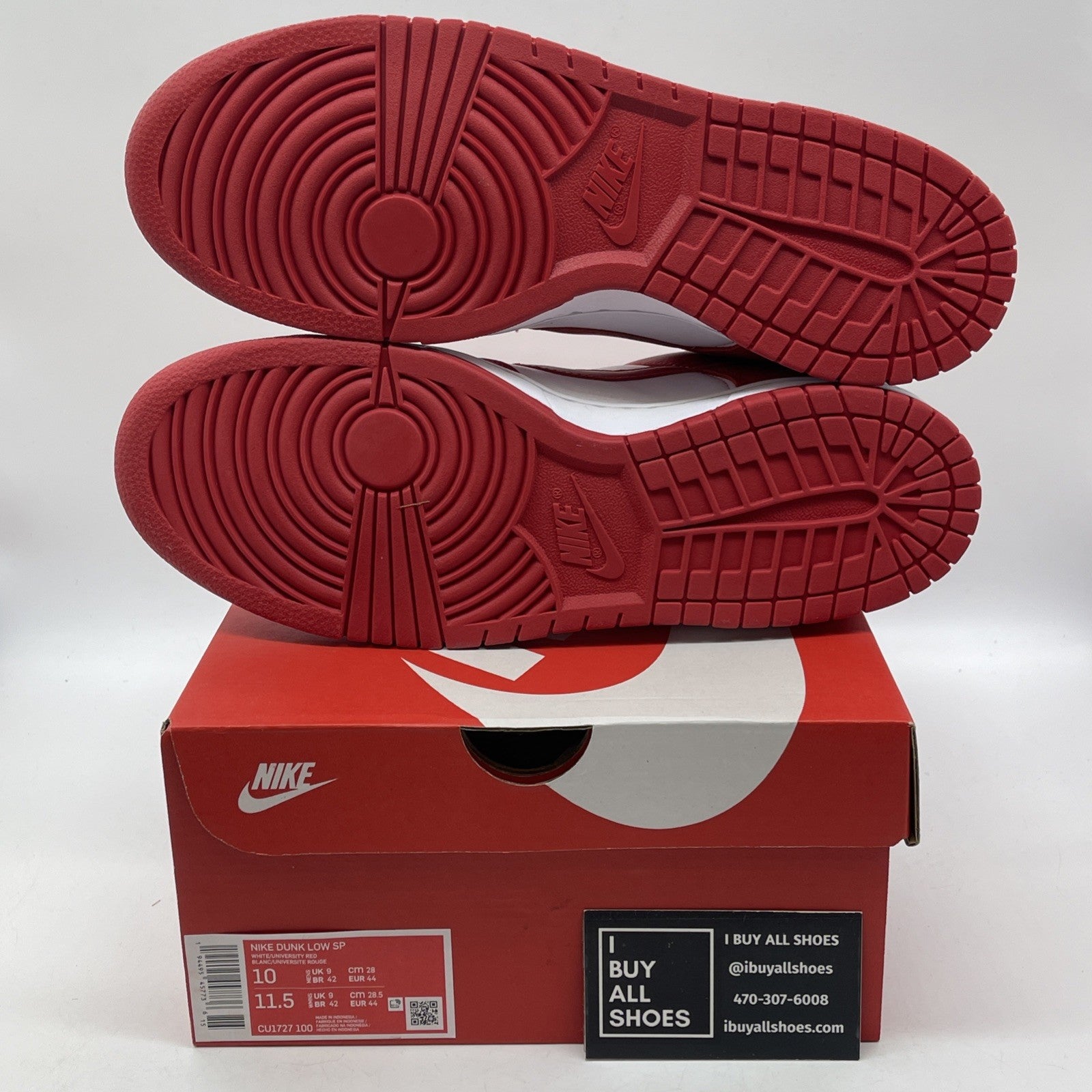 Size 10 - Nike Dunk Retro SP 2020 Low St. John's Red White Leather (CU1727-100)