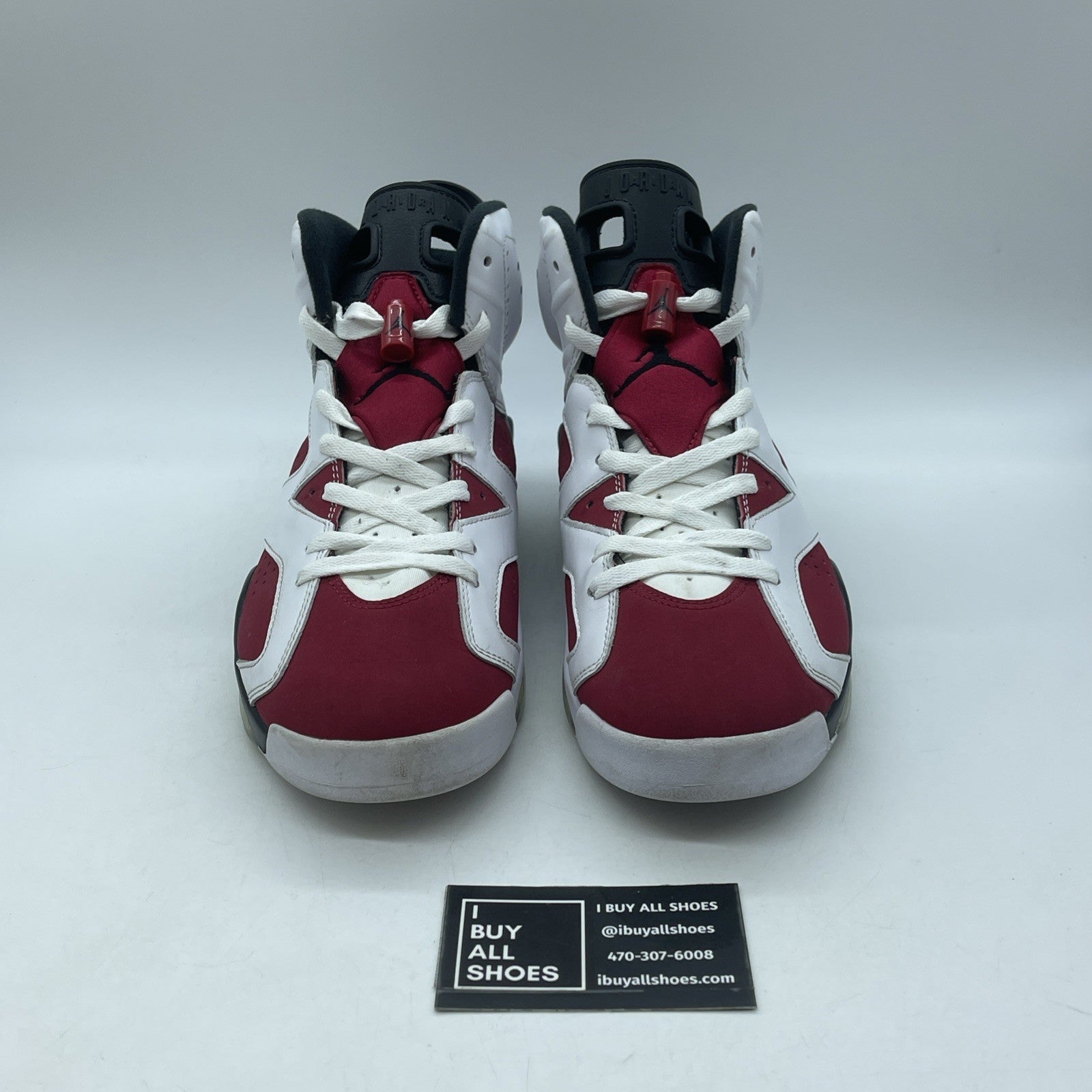 Size 9.5 - Jordan 6 Retro OG Mid Carmine White Red Suede Leather (CT8529-106)