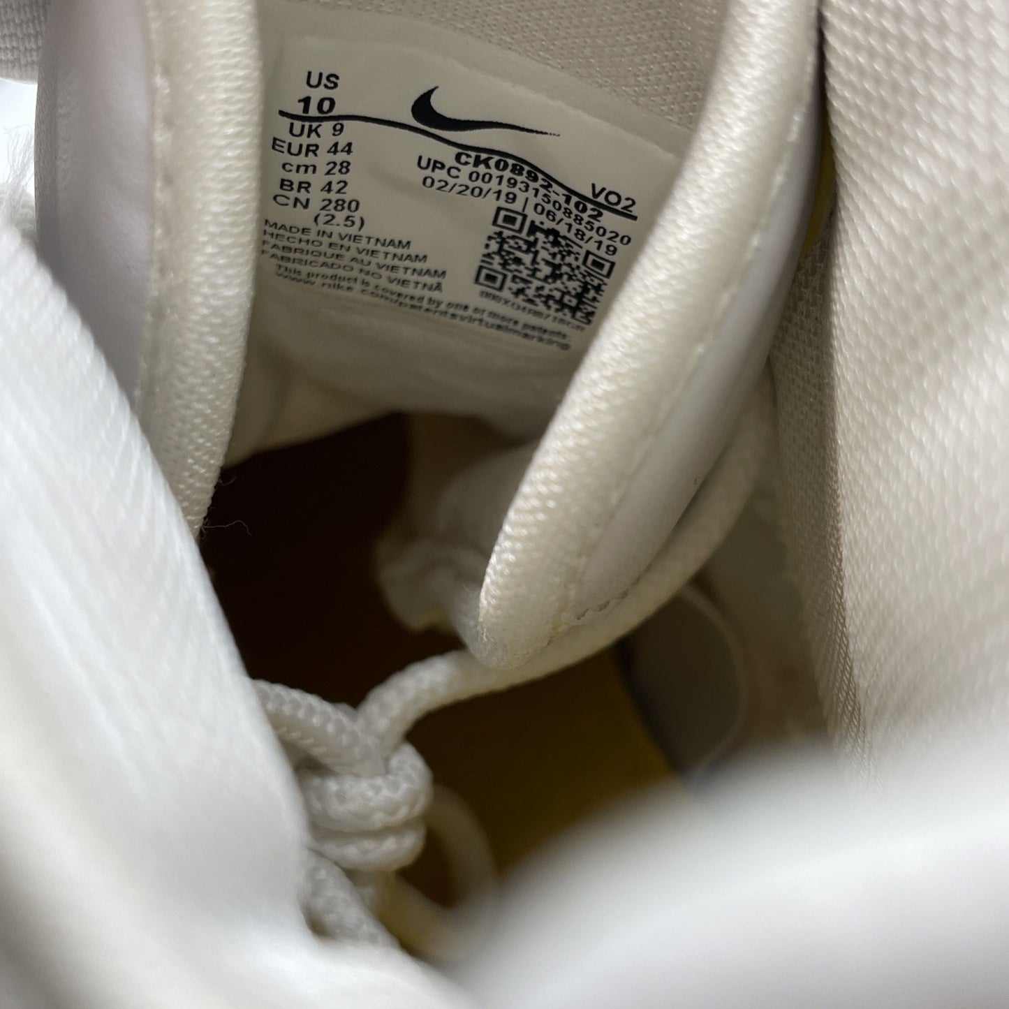Size 10 - Nike Air Max Uptempo 95 2019 Lakers White Suede (CK0892-102)