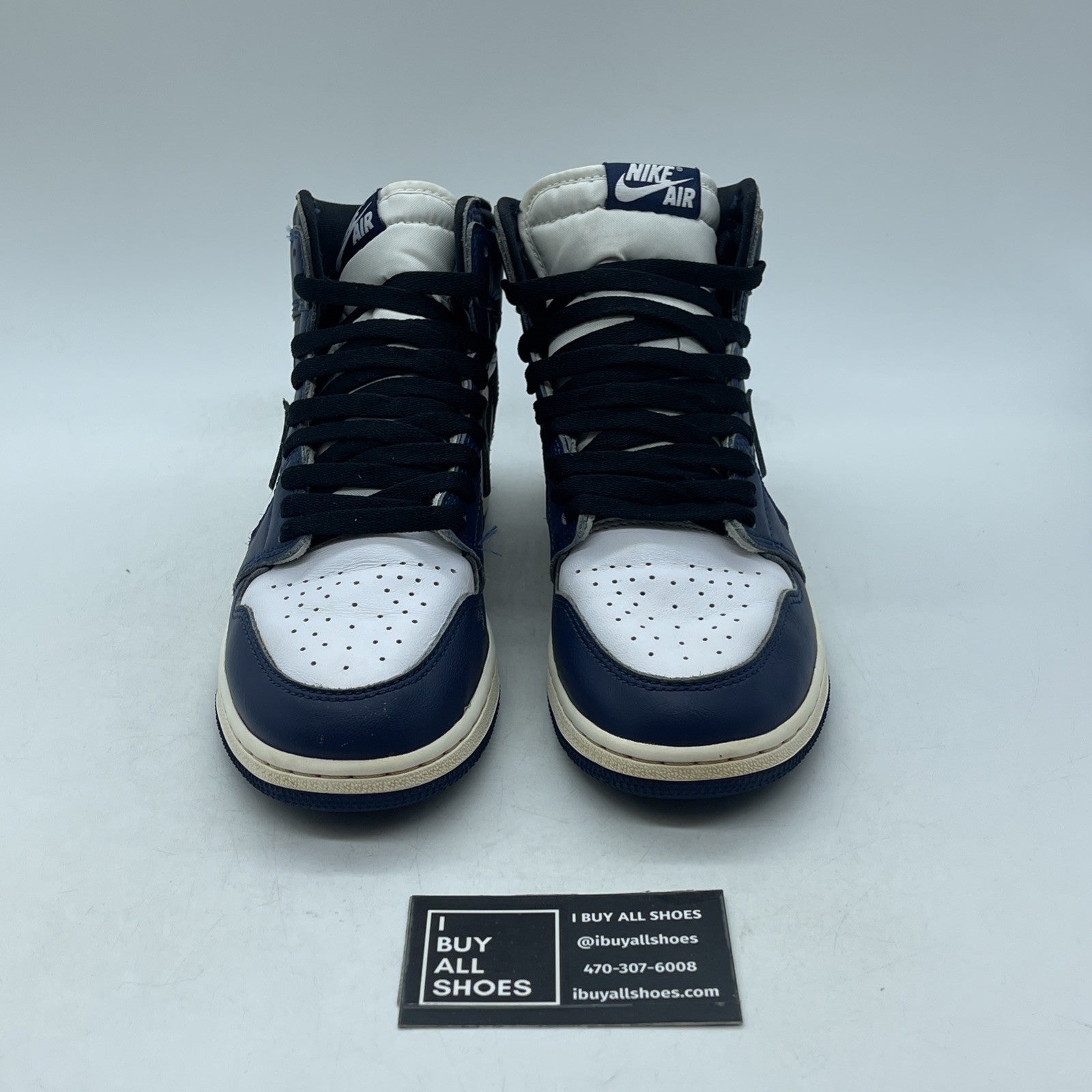 Size 6.5Y (GS) Air Jordan 1 Retro OG “Midnight Navy” (FD1437-401)