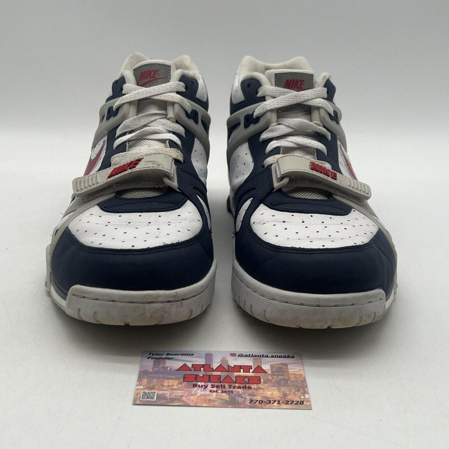 Size 13 - Nike Air Trainer 3 Retro USA White Red Grey Navy Leather CN0923-400