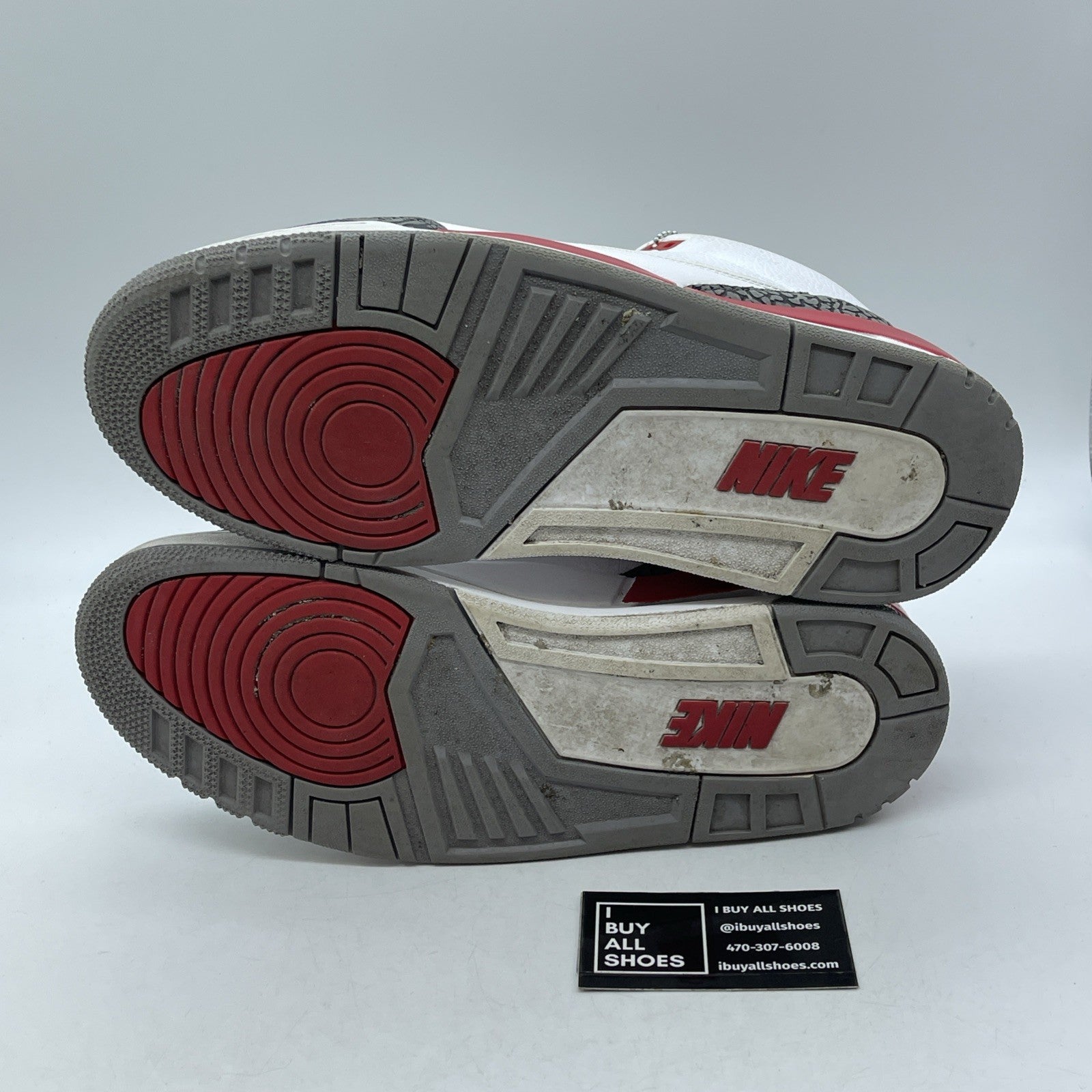 Size 11.5 - Jordan 3 Retro Mid Fire Red White Grey Suede Leather (DN3707-160)
