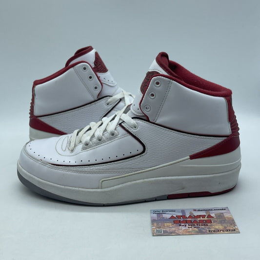 Size 9 - Air Jordan 2 Retro Chicago Home White Red Leather (385475-102)