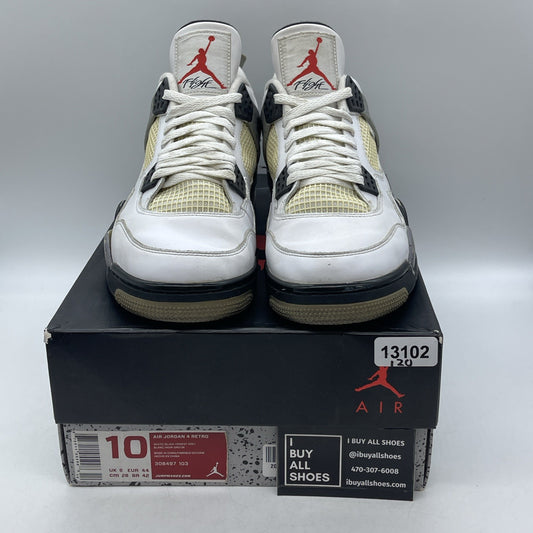 Size 10 - Air Jordan 4 Retro Cement 2012 (308497-103)