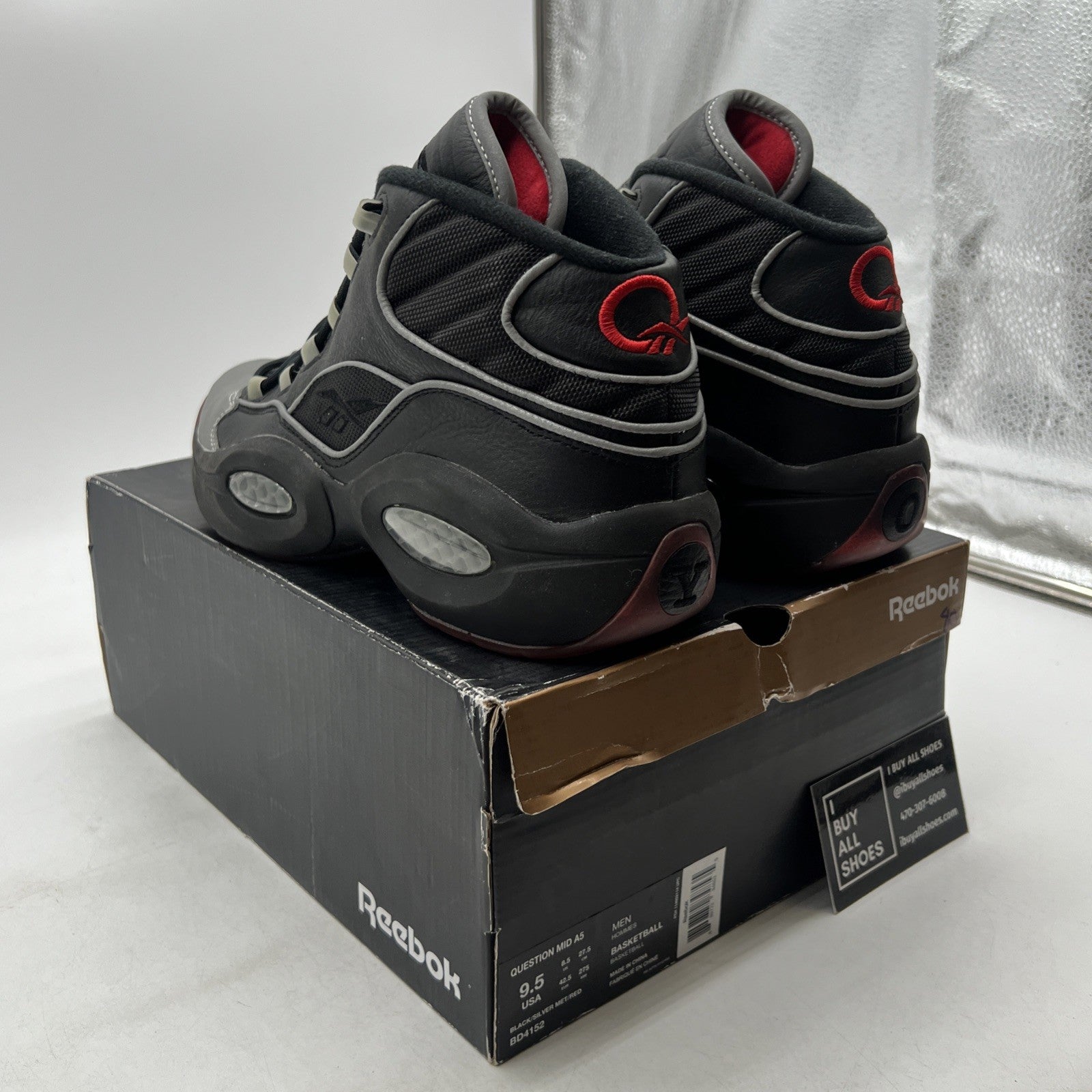 Size 9.5 - Reebok Jadakiss x Question Mid A5 (BD4152)