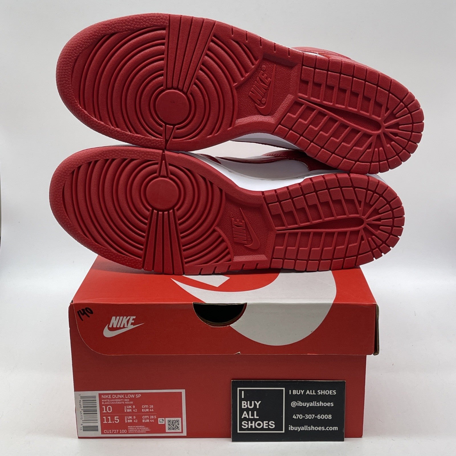 Size 10 - Nike Dunk Retro SP 2020 Low St. John's Red White Leather (CU1727-100)