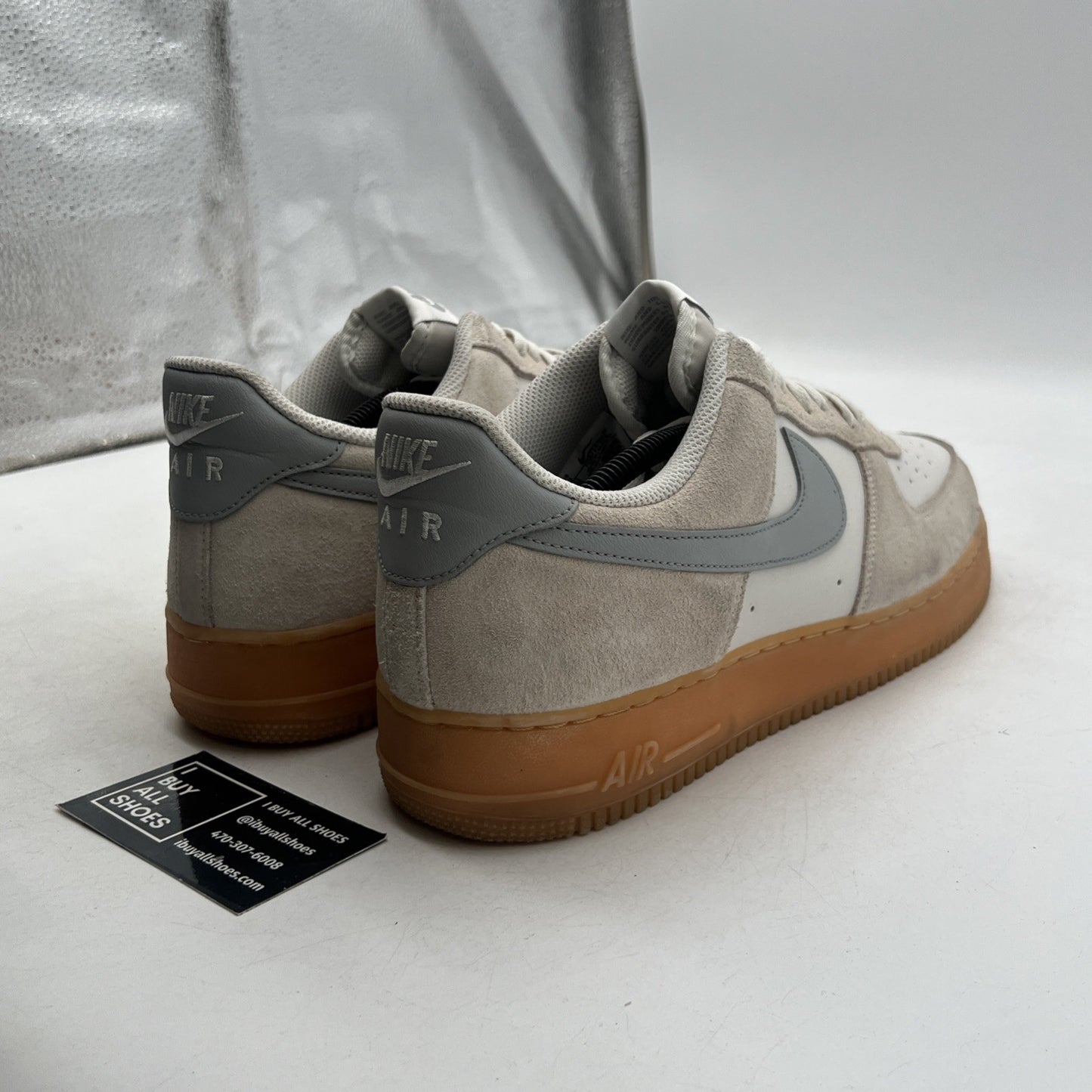 Size 12 - Nike Air Force 1 '07 LV8 Gum Pack - Phantom Light Smoke (FQ8714-002)