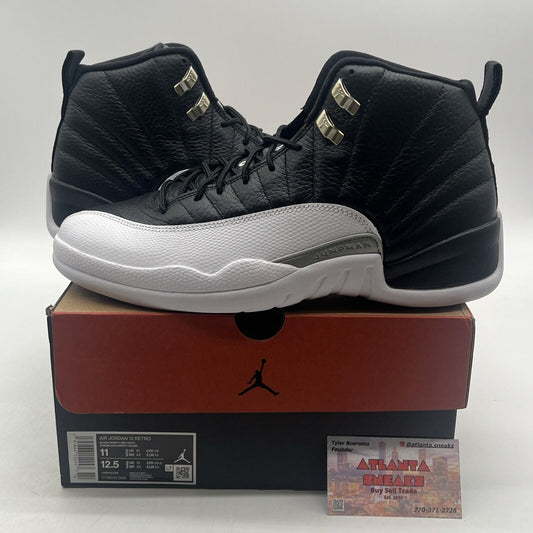 Size 11 - Jordan 12 Retro Mid Playoff White Black Red Leather (CT8013-006)