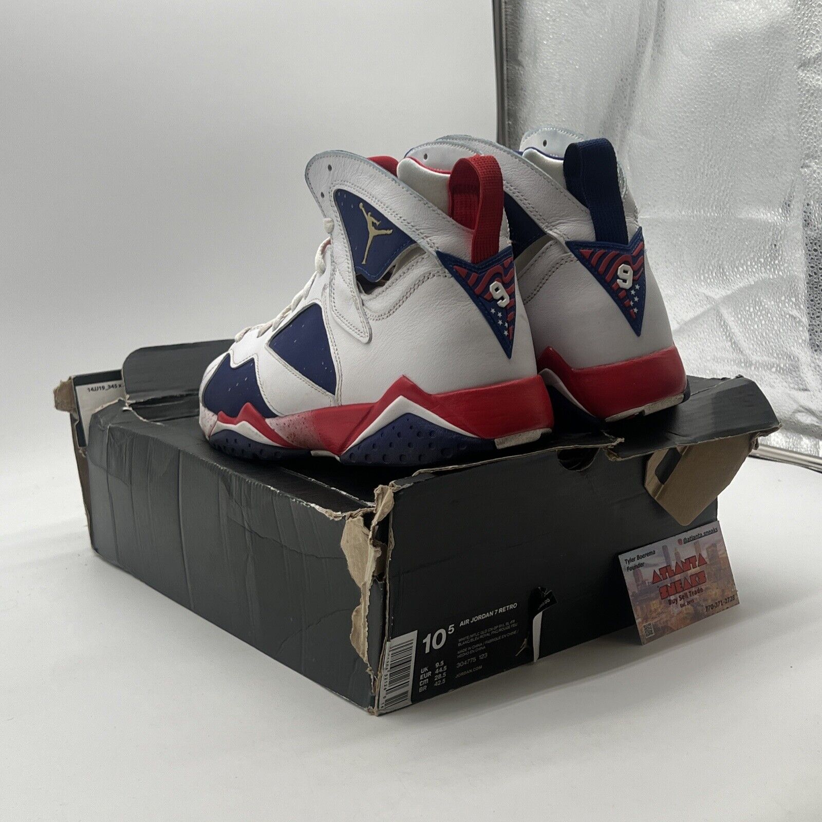 Size 10.5 - Air Jordan 7 Retro Tinker Alternate (304775-123)