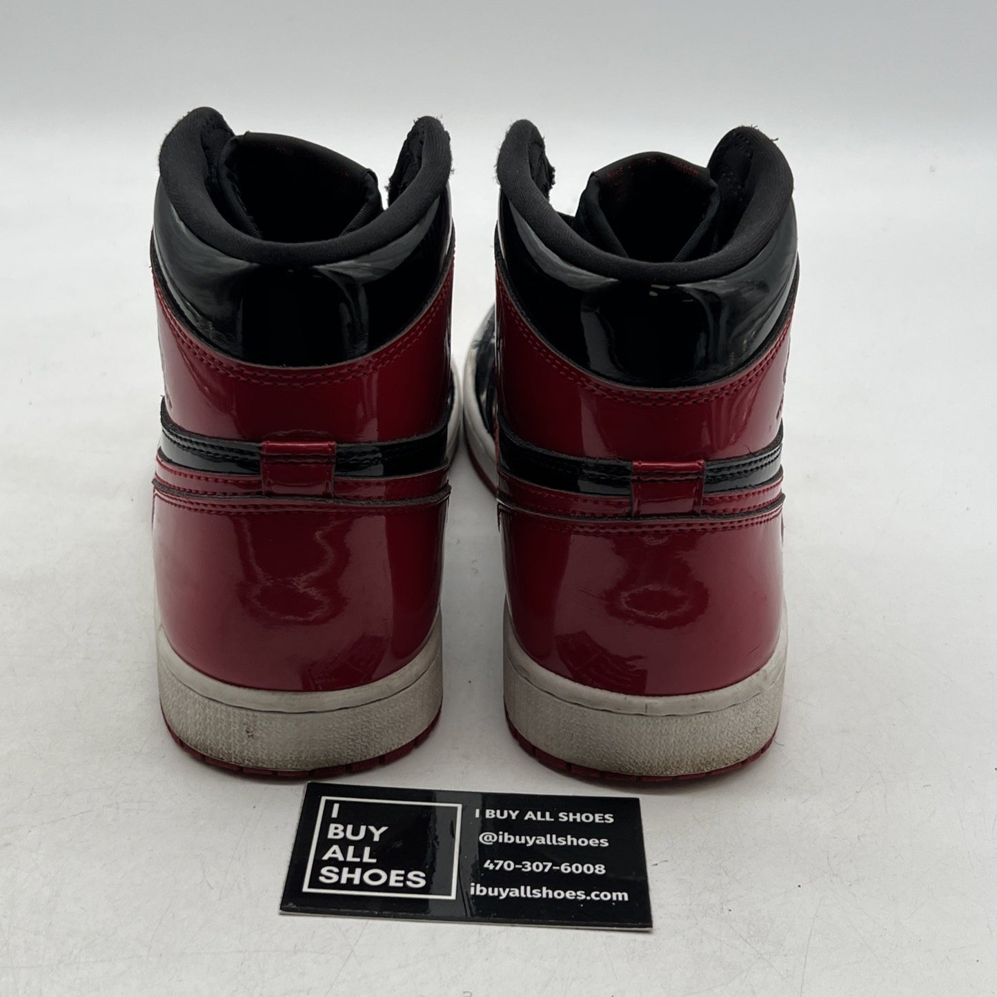 Size 9.5 - Air Jordan 1 Retro OG High Patent Bred (555088-063)