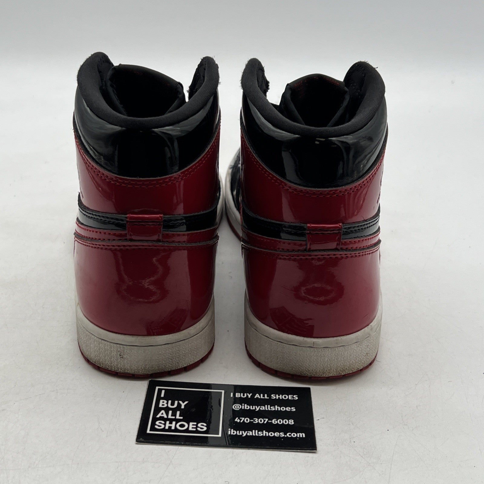 Size 9.5 - Air Jordan 1 Retro OG High Patent Bred (555088-063)
