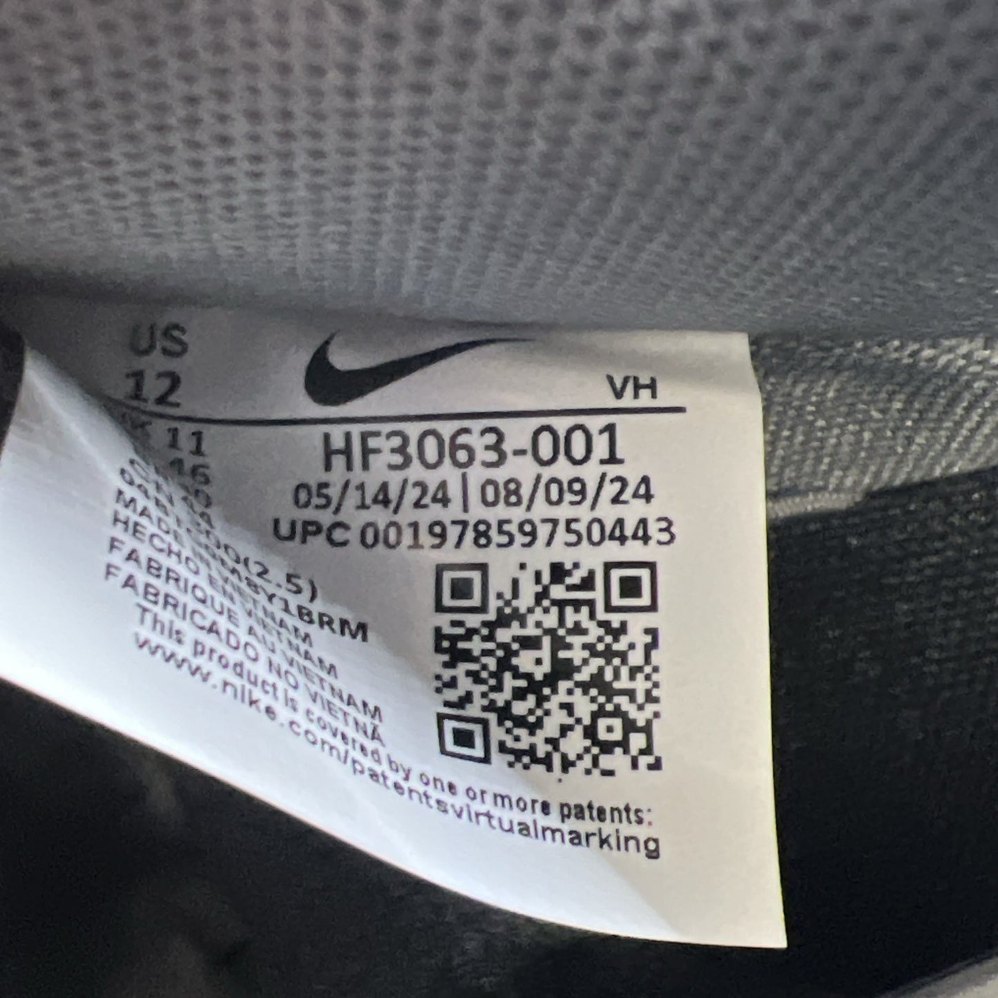 Size 12 - Nike Dunk SB Low Dark Smoke Grey (HF3063-001)