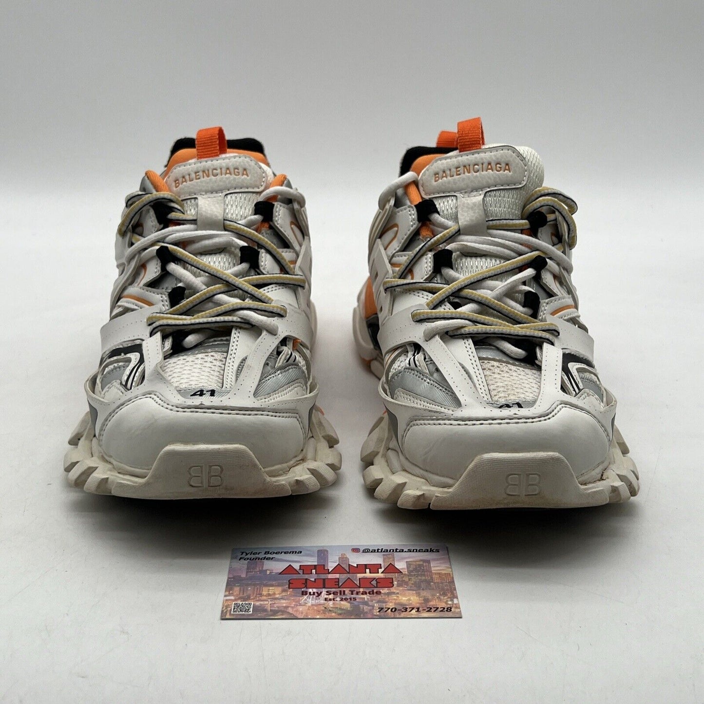 Size 41 (8 US) - Balenciaga Track ' White, Orange