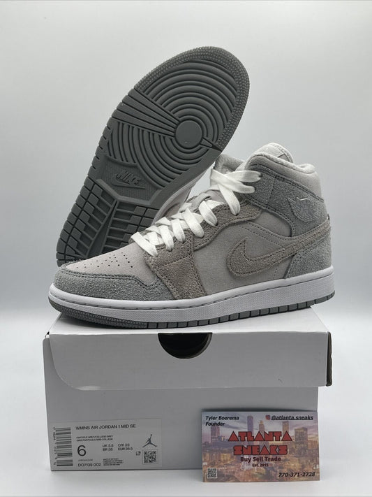 Size 6 - Jordan 1 Mid SE Particle Gray