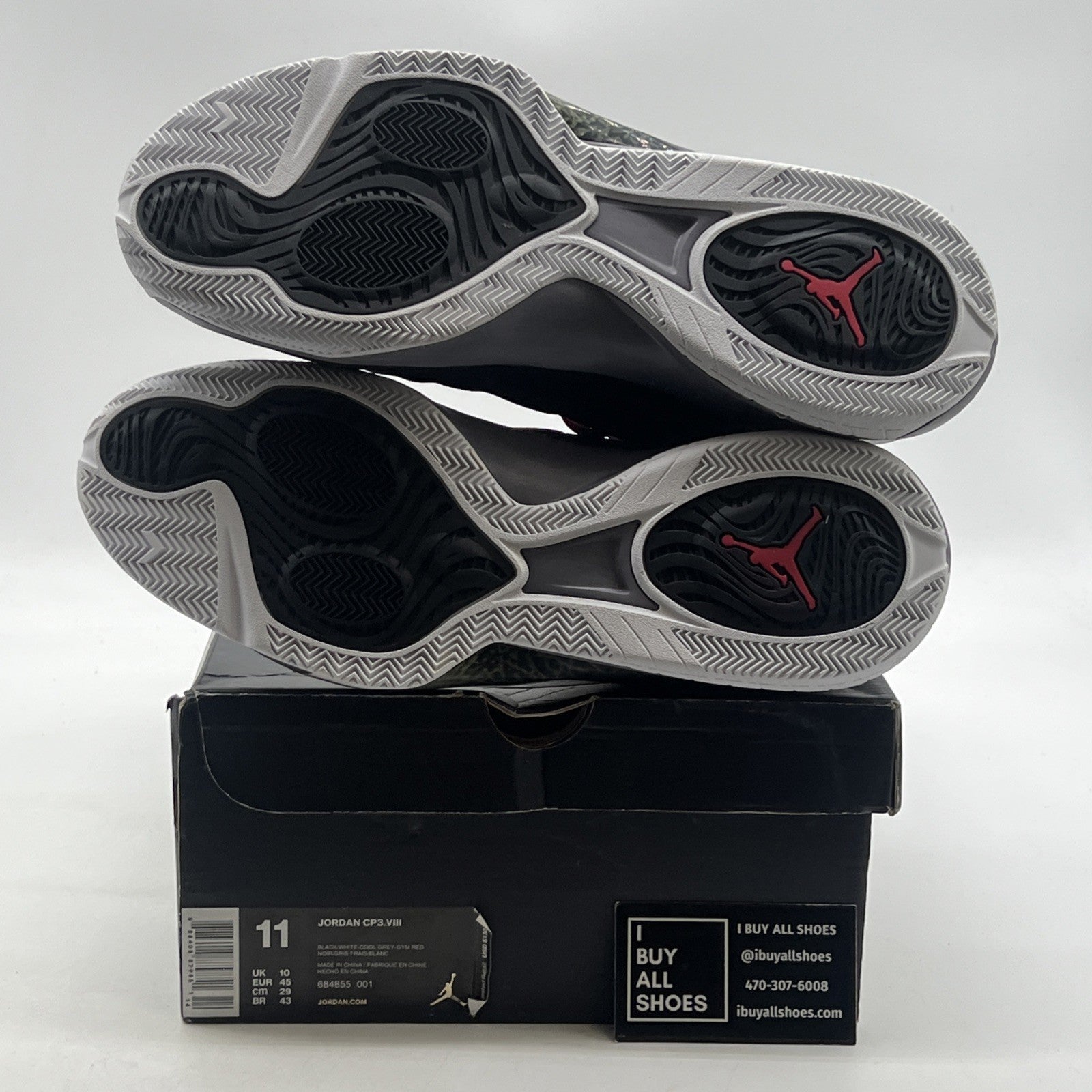 Size 11 - Air Jordan CP3.VIII Black (684855-001)