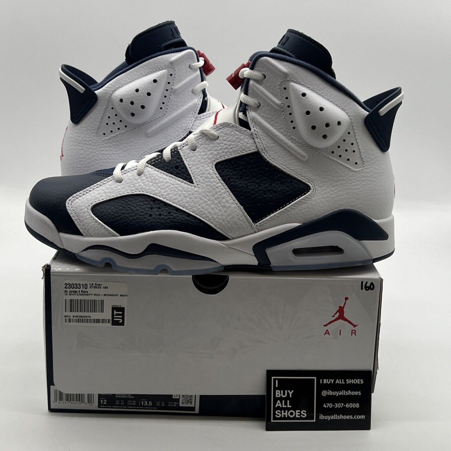 Size 12 - Air Jordan 6 Retro 2024 Olympic (CT8529-164)