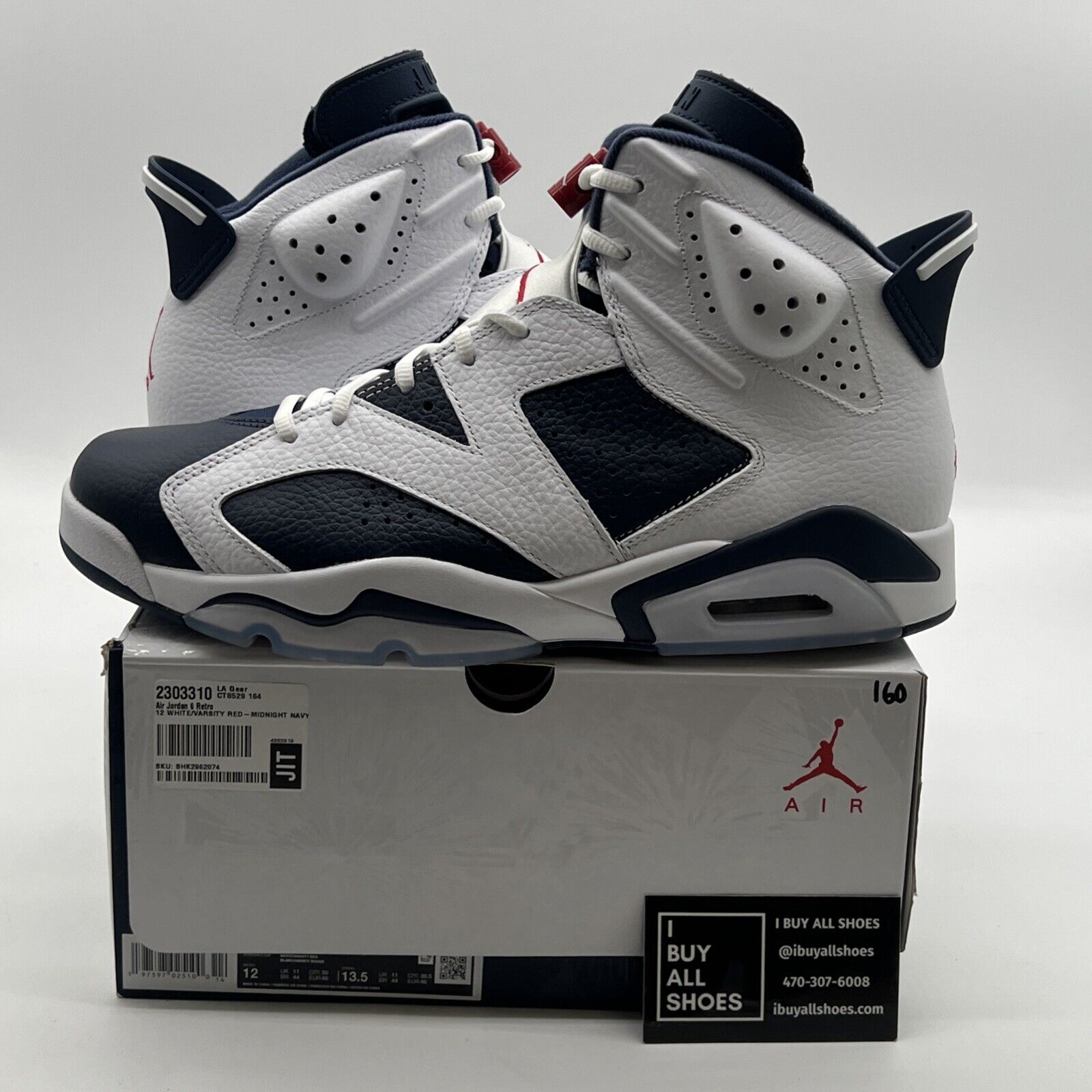 Size 12 - Air Jordan 6 Retro 2024 Olympic (CT8529-164)