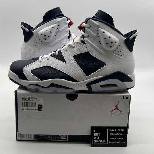 Size 12 - Air Jordan 6 Retro 2024 Olympic (CT8529-164)