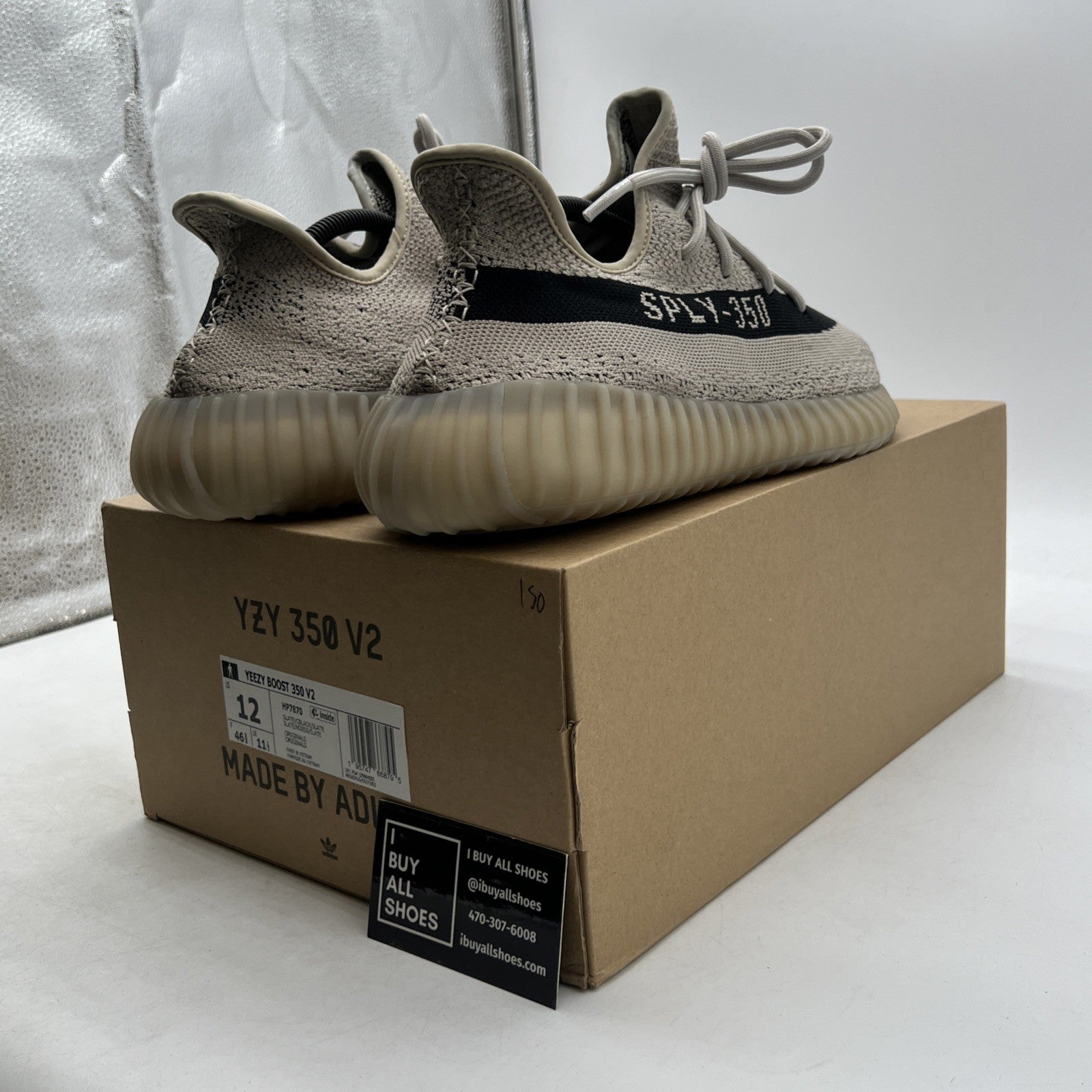 Size 12 - adidas Yeezy Boost 350 V2 Low Slate (HP7870)