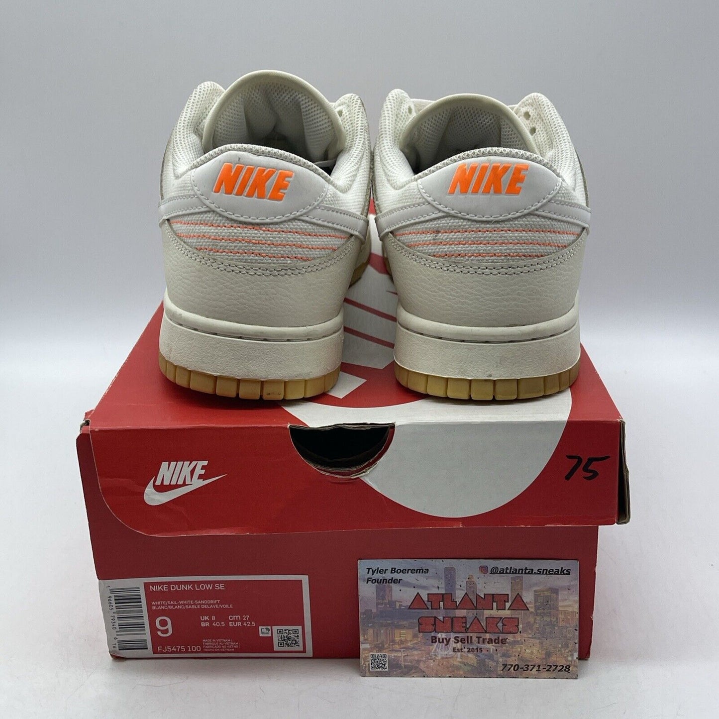 Size 9 - Nike Dunk SE Low If Lost Return To Brown White Suede (FJ5475-100)