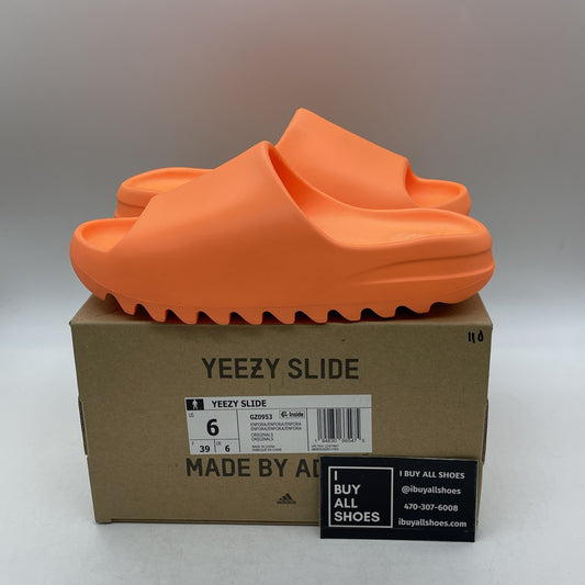 Size 6 - adidas Yeezy Slide Orange Enflame (GZ0953)