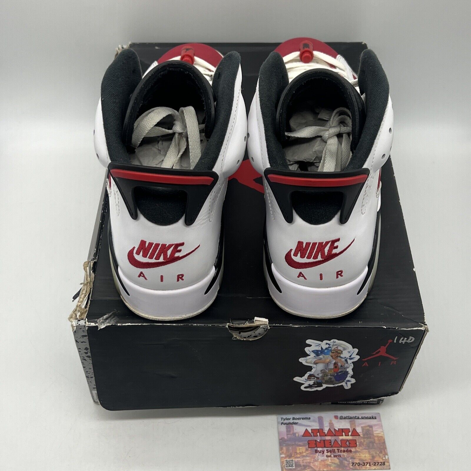 Size 9.5 - Jordan 6 Retro OG Mid Carmine White Red Black (CT8529-106)