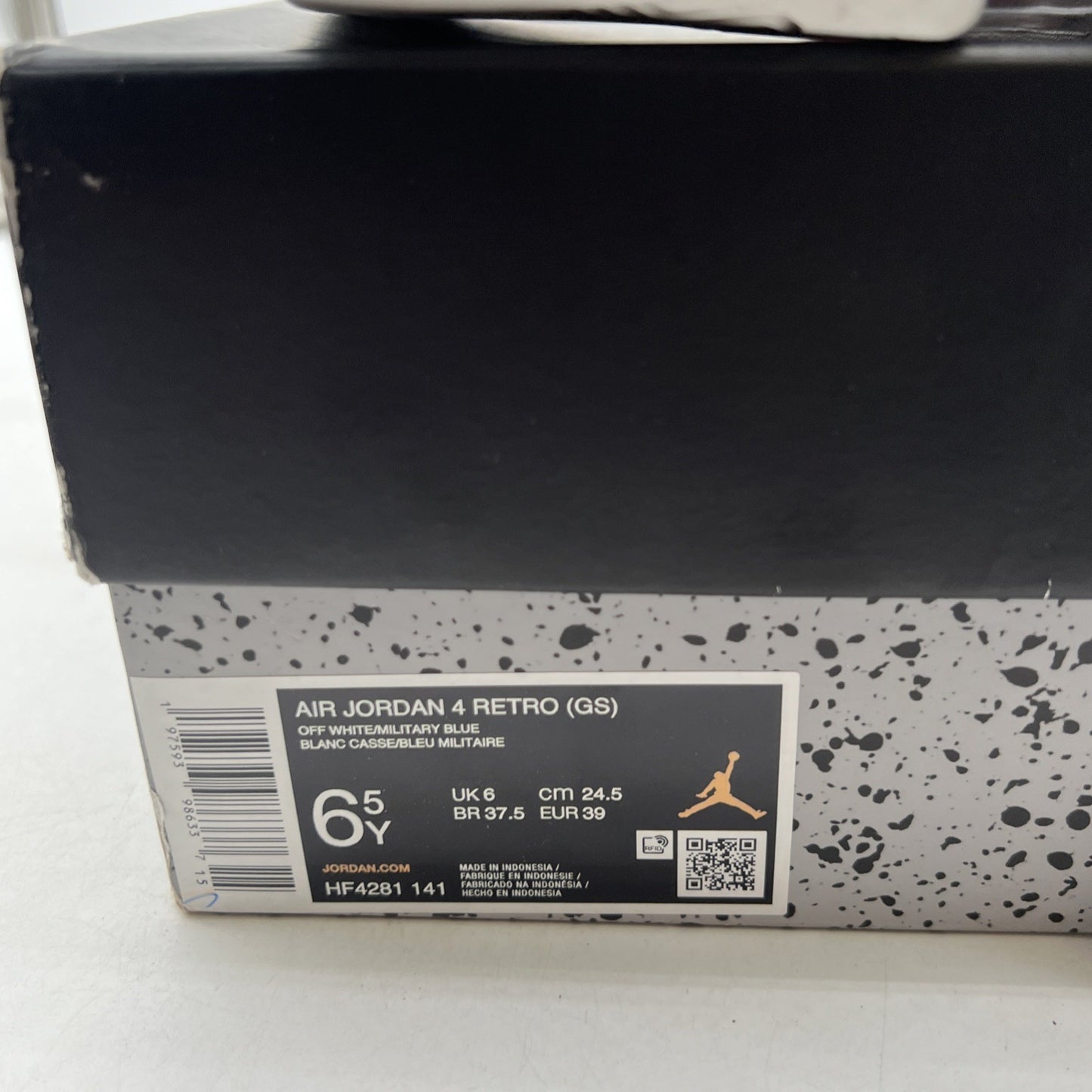 Size 6.5Y - Air Jordan 4 Retro 2024 Military Blue - (HF4281-141)