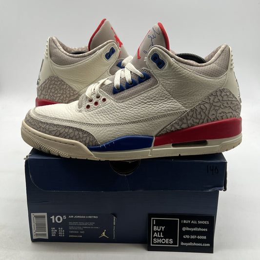 Size 10.5 - Air Jordan 3 Retro International Flight (136064-140)