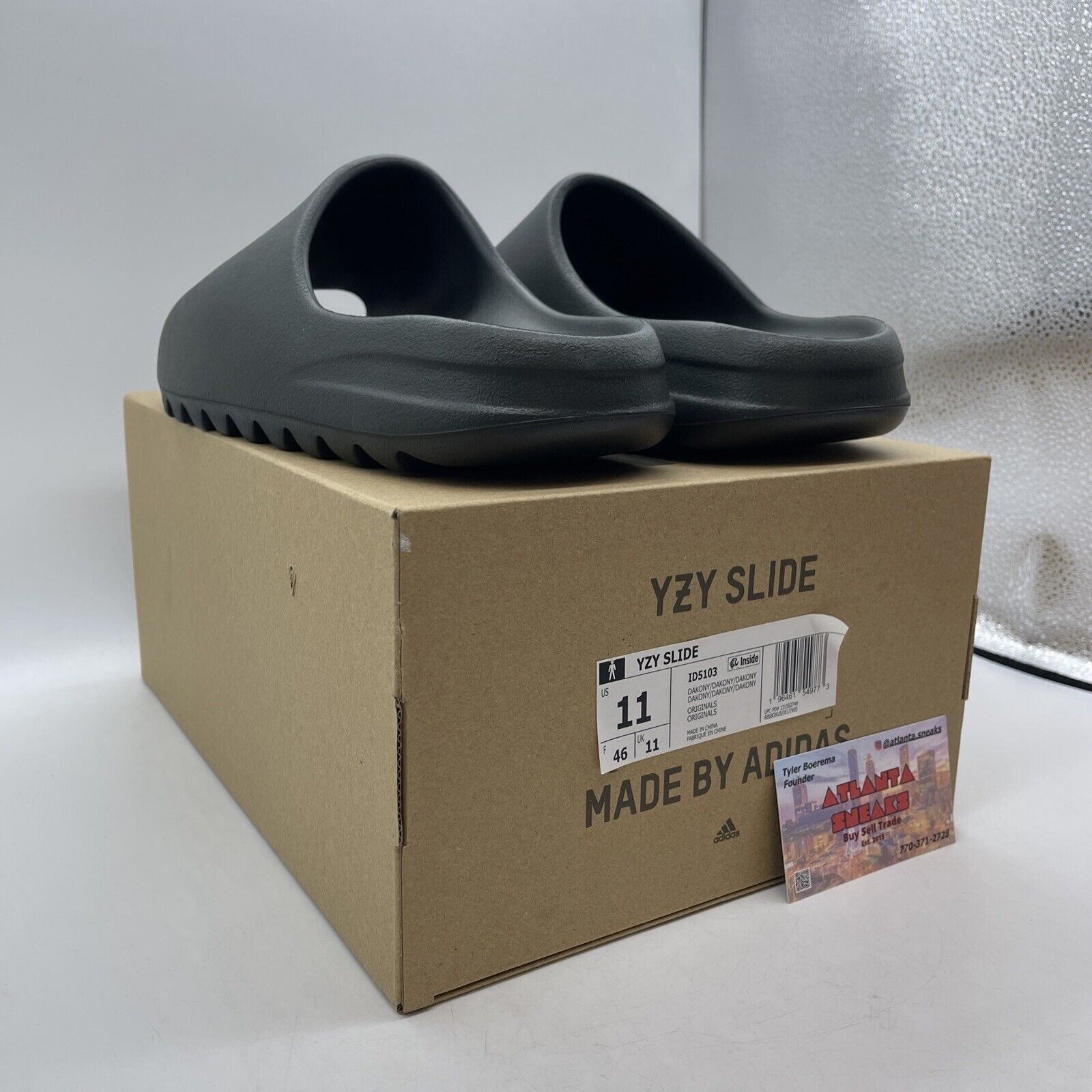 Size 11 - Adidas Yeezy Slide Black (ID5103)