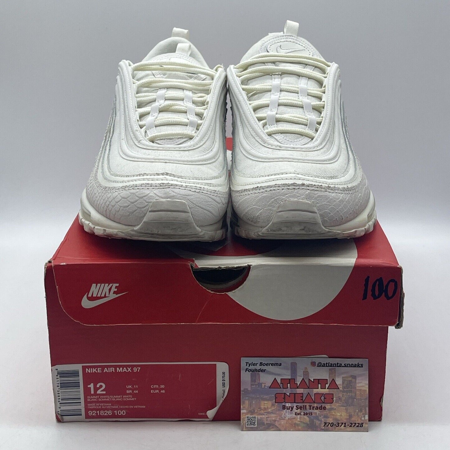 Size 12 - Nike Air Max 97 Summit White (921826-100)