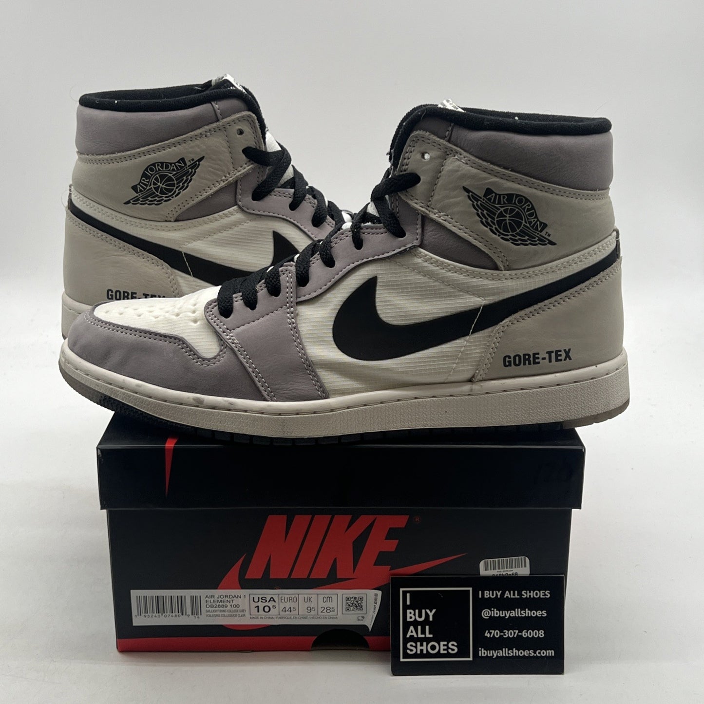Size 10.5 - Air Jordan 1 Element GORE-TEX High Light Bone (DB2889-100)