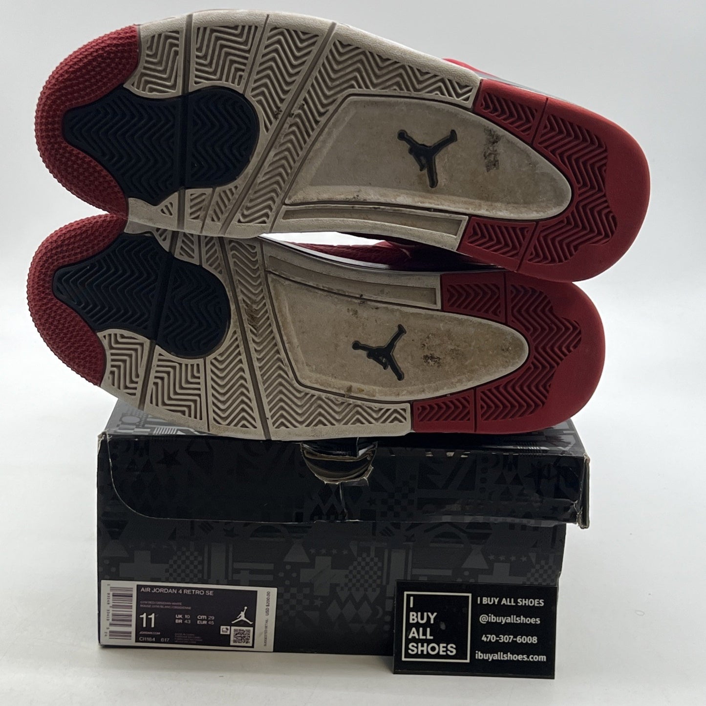 Size 11 - Air Jordan 4 Retro FIBA (CL1184-617)