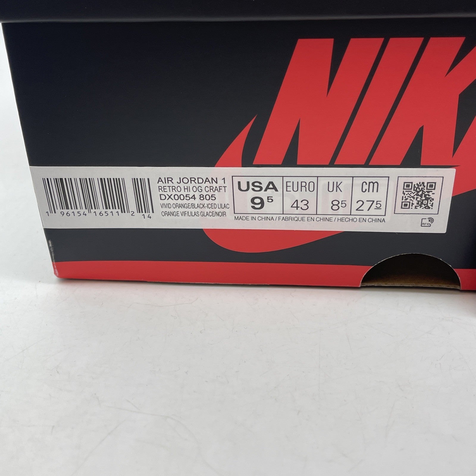 Size 9.5 - Air Jordan 1 Retro OG High Skyline White Pink Suede (DX0054-805)