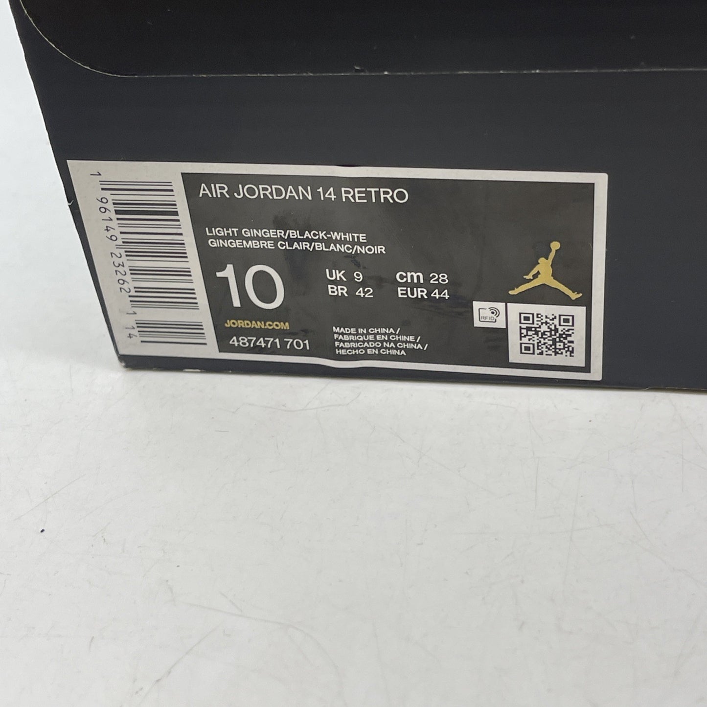 Size 10 - Air Jordan 14 Retro Light Ginger 2022 (487471-701)