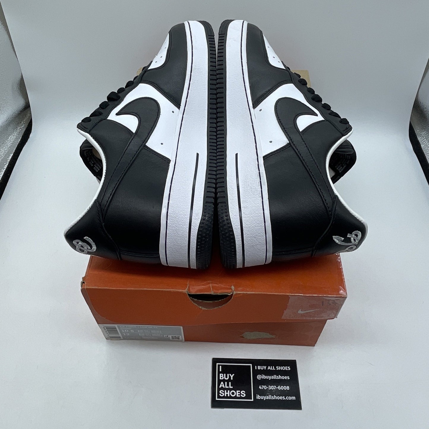 Size 10.5 - Nike Air Force 1 Low x Terror Squad Black White Leather (FJ5756-100)