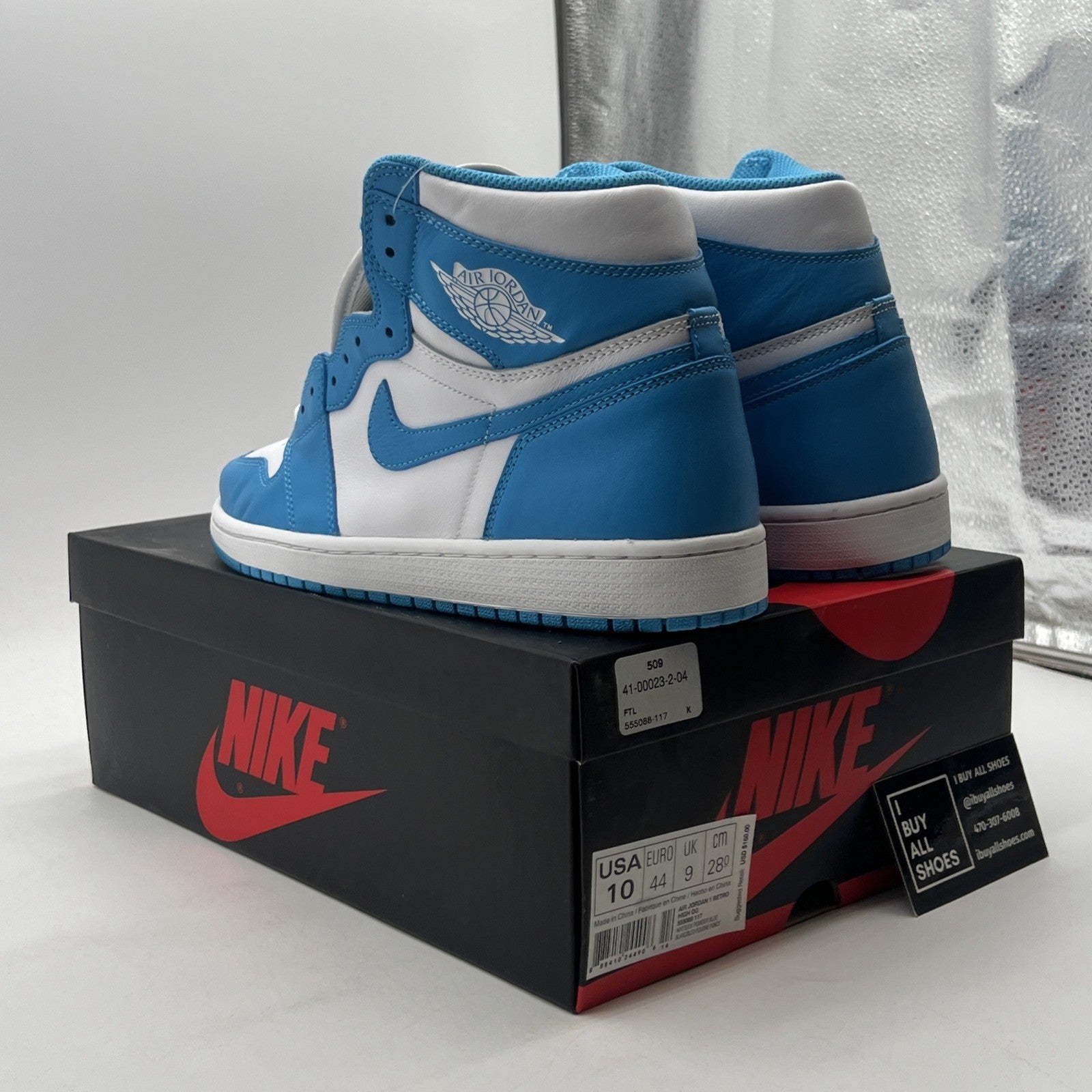 Size 10 - Air Jordan 1 Retro High OG UNC 2015 (555088-117)