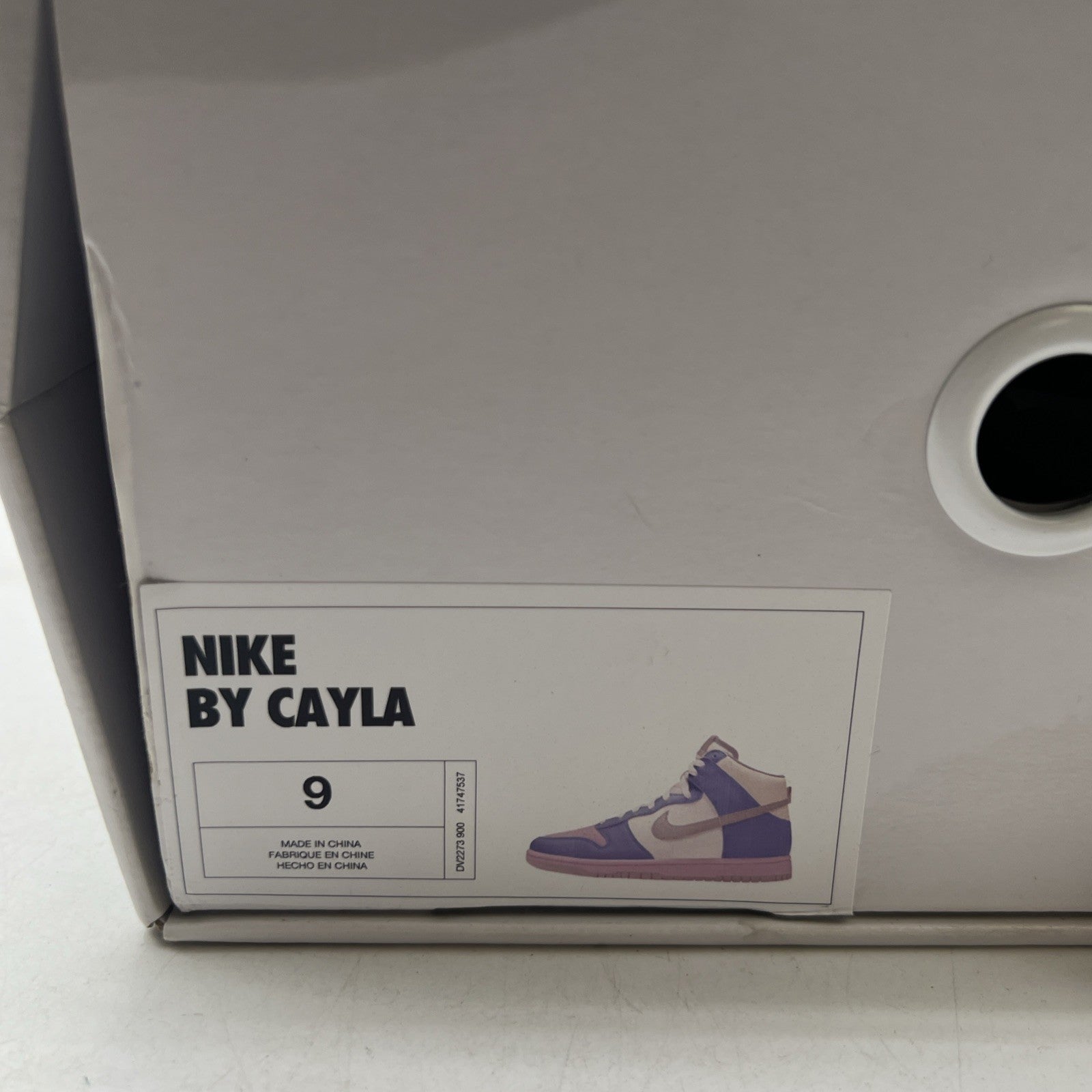 Size 9 - Nike Dunk High By You Custom Shoes White/Baby Blue /Grey (DV2273-900)