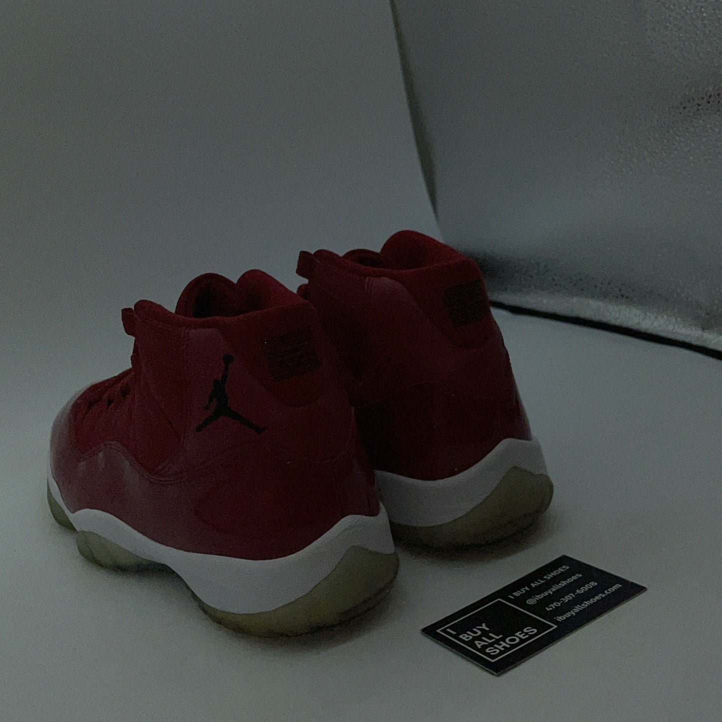Size 9.5 - Jordan 11 Retro High Win Like '96 Red Black Leather (378037-623)